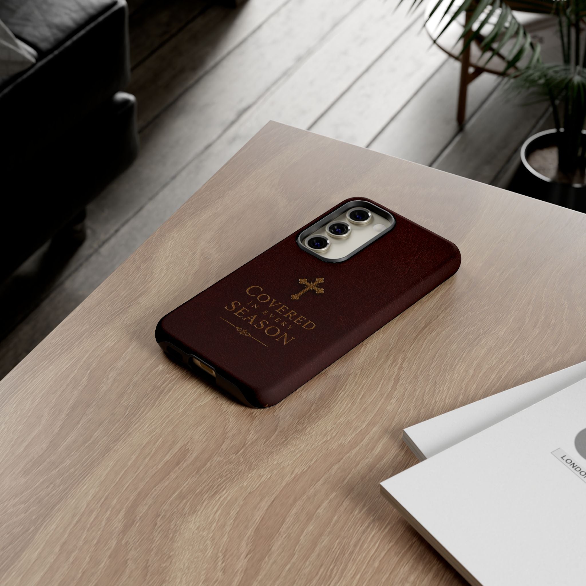 Covered in Every Season Christian Cross Phone Case