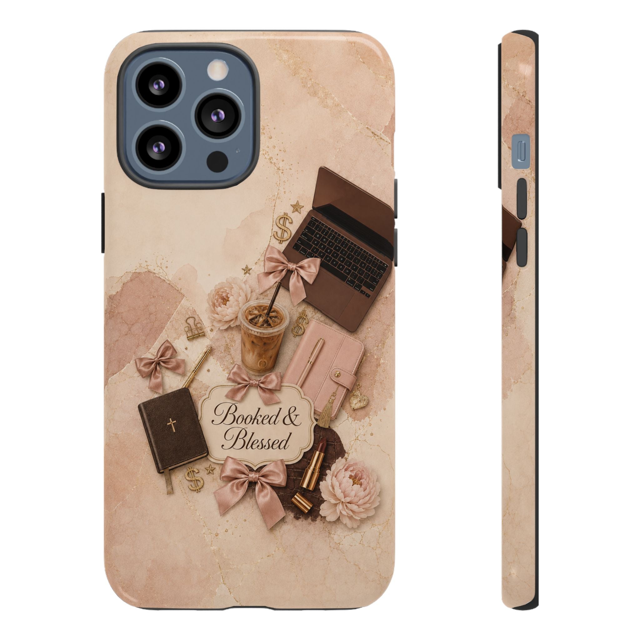 Booked & Blessed Christian Book Lover Phone Case