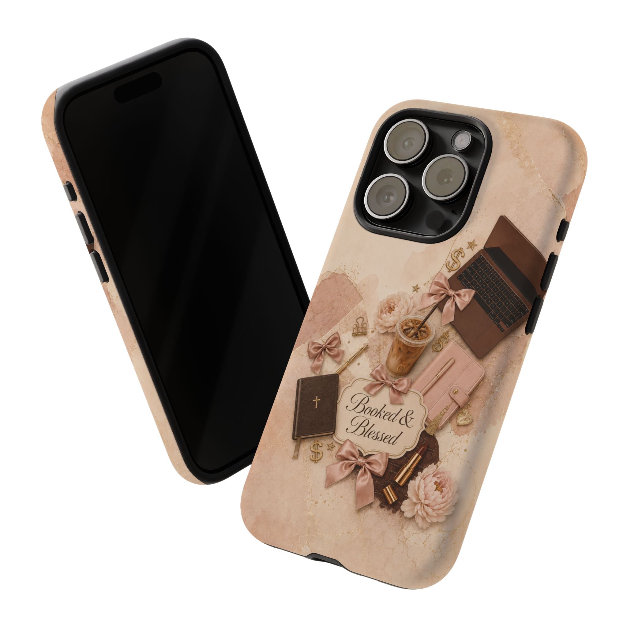 Booked & Blessed Christian Book Lover Phone Case