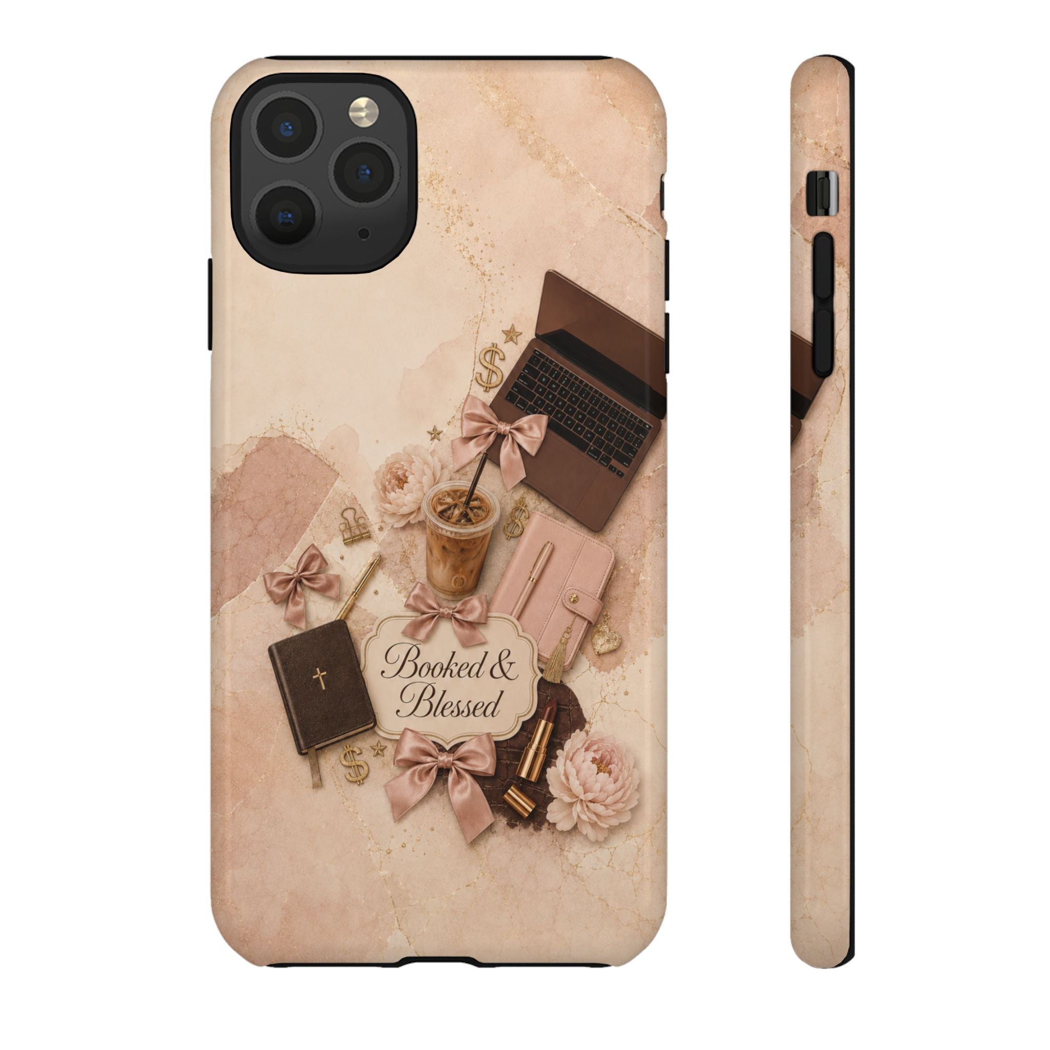 Booked & Blessed Christian Book Lover Phone Case