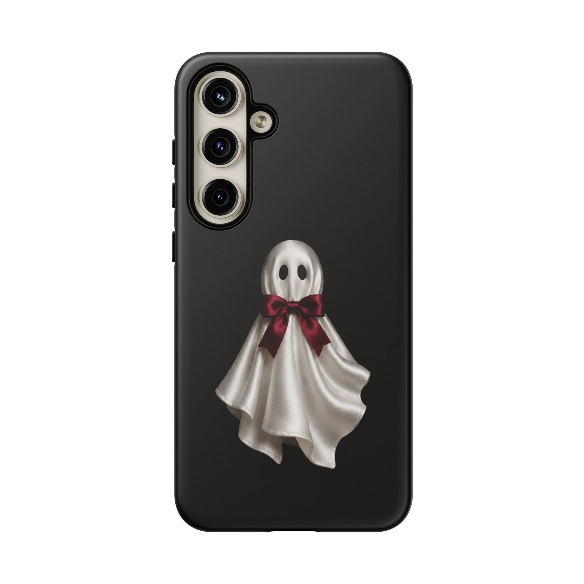 Burgundy Bow Ghost Spooky Phone Case