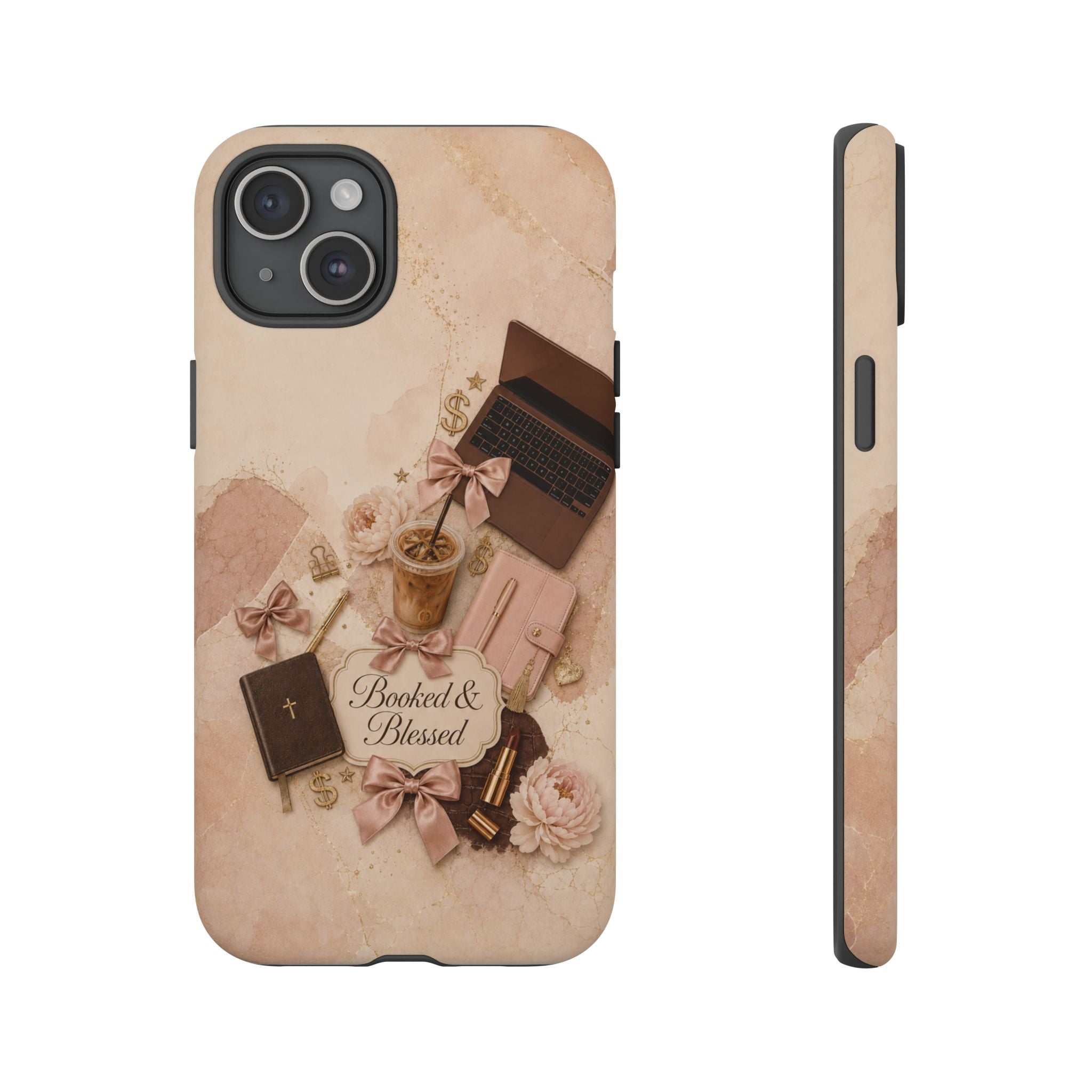 Booked & Blessed Christian Book Lover Phone Case