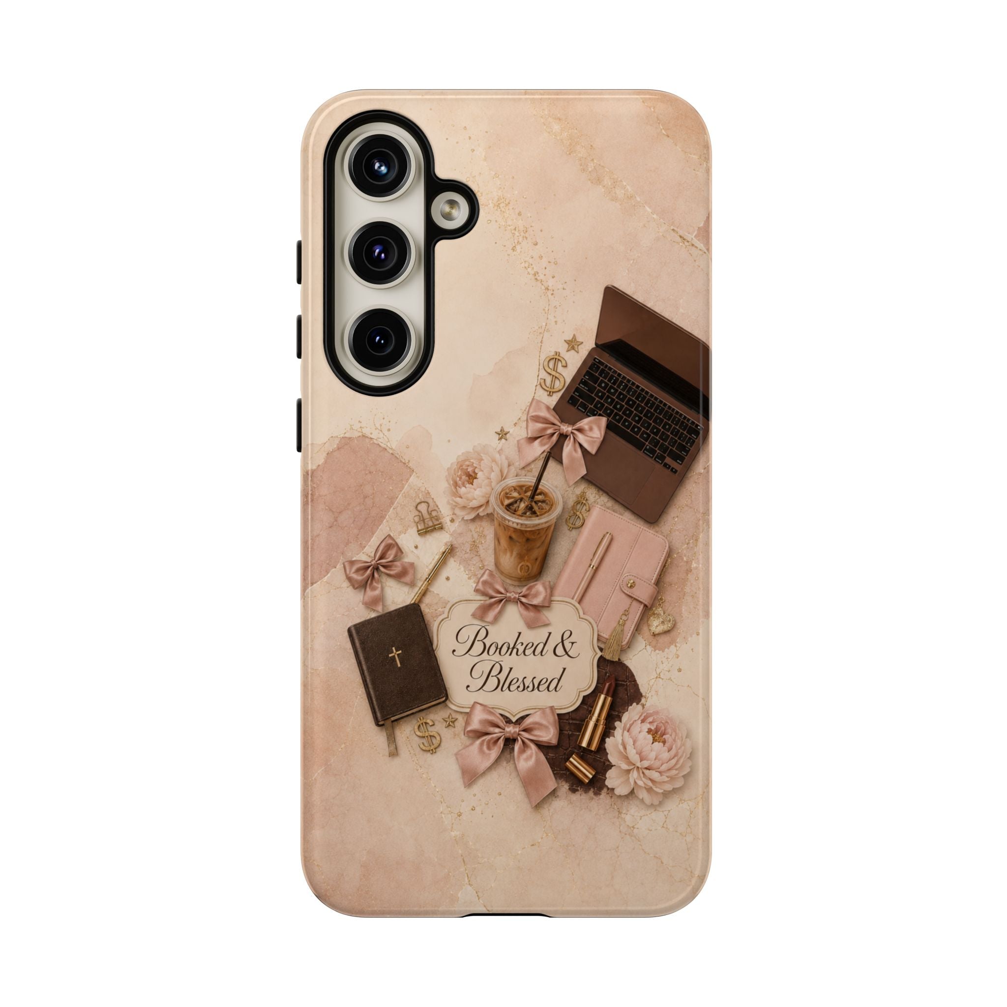 Booked & Blessed Christian Book Lover Phone Case