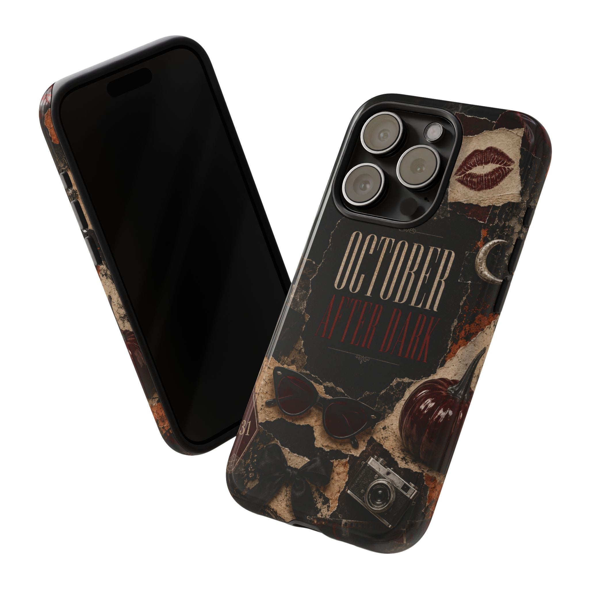 October After Dark Gothic Collage Phone Case