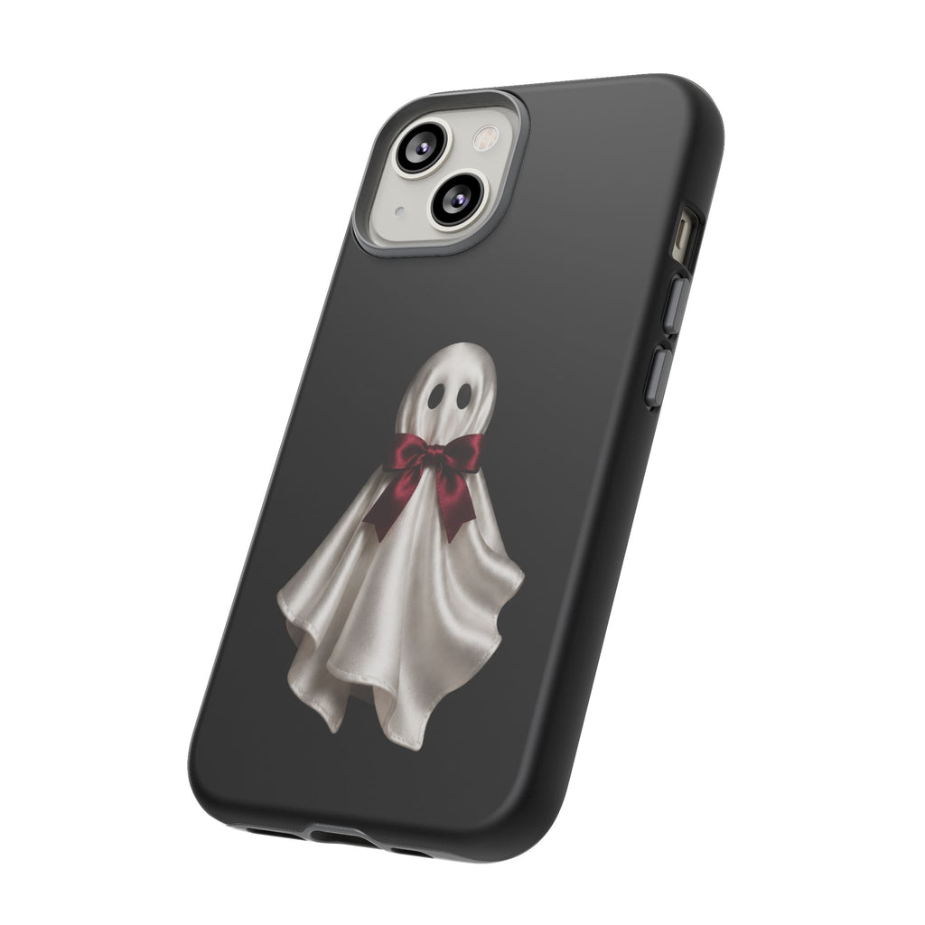 Burgundy Bow Ghost Spooky Phone Case