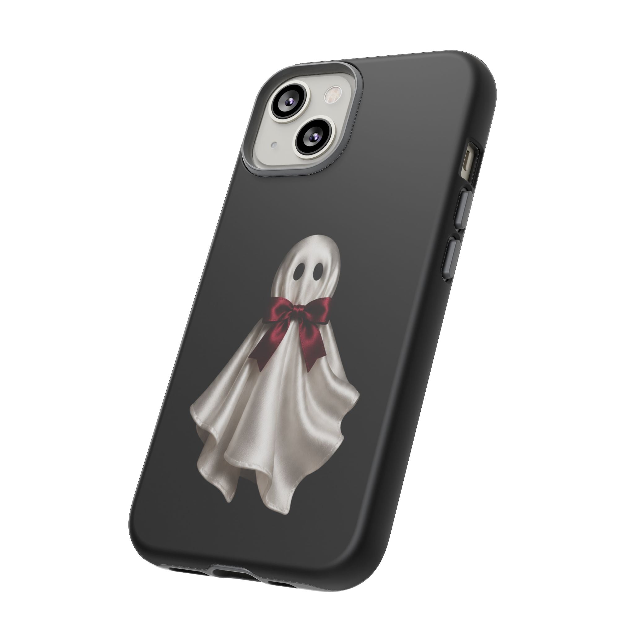 Burgundy Bow Ghost Spooky Phone Case