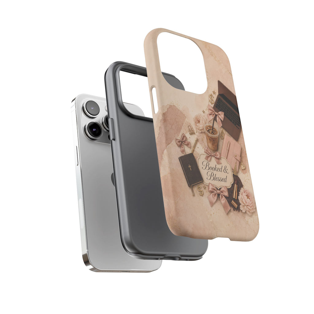 Booked & Blessed Christian Book Lover Phone Case