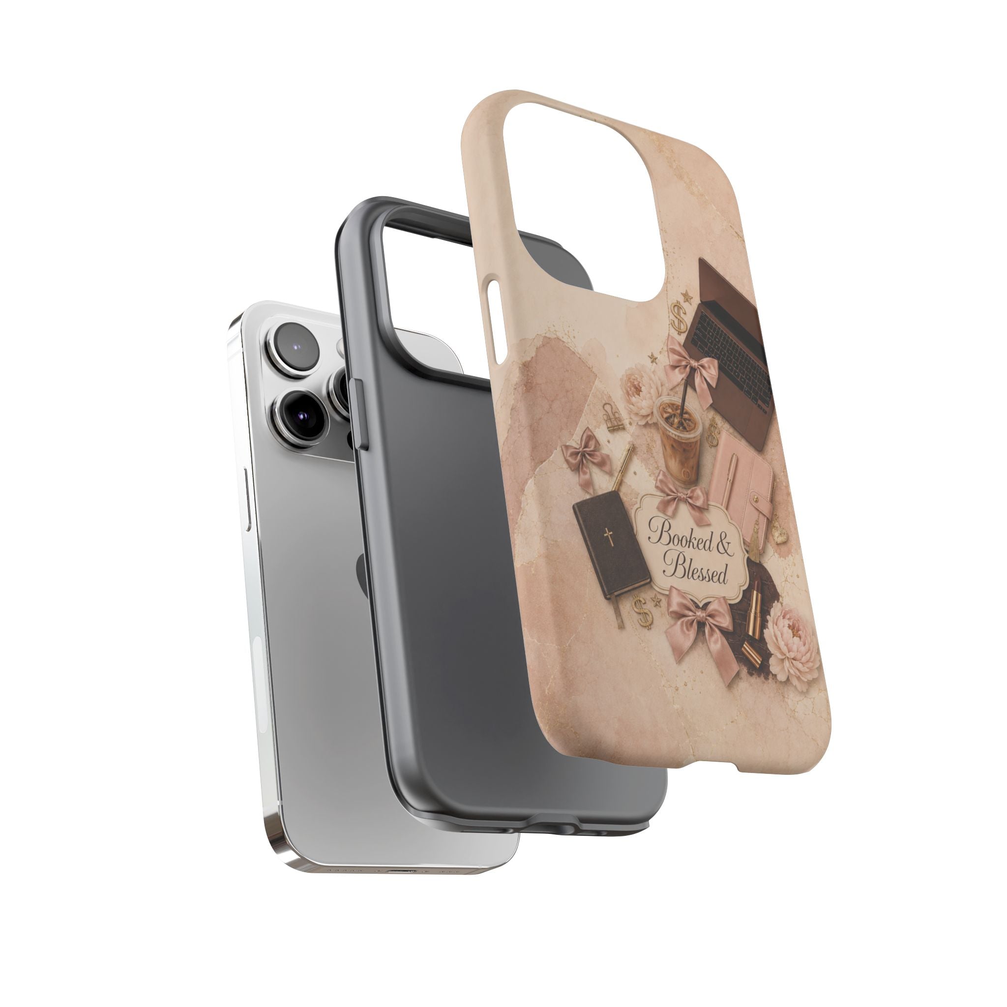 Booked & Blessed Christian Book Lover Phone Case