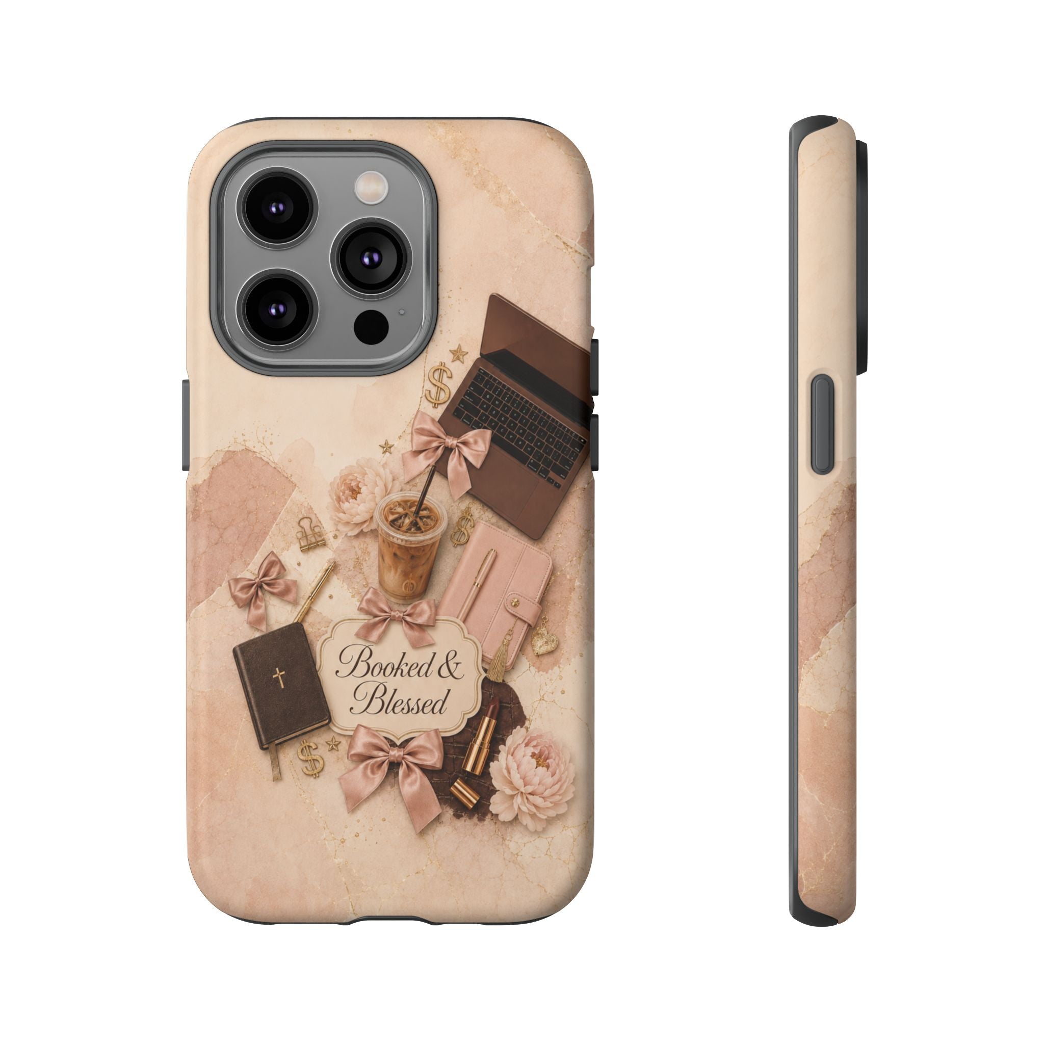 Booked & Blessed Christian Book Lover Phone Case