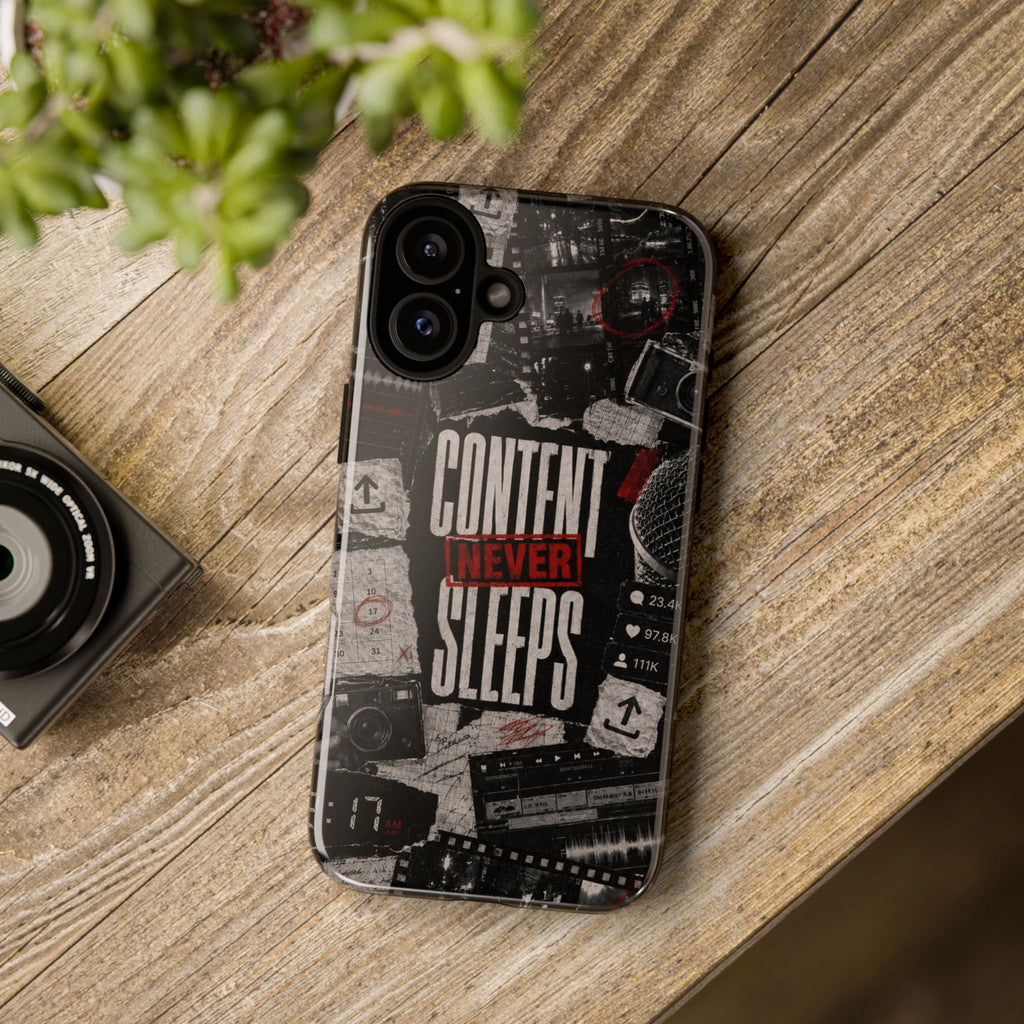 Content Never Sleeps Creator Phone Case