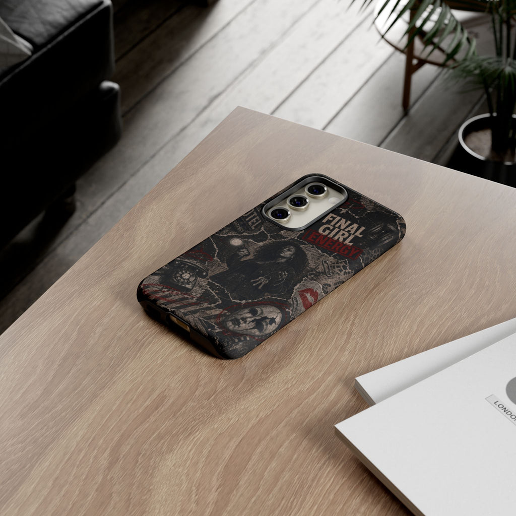 Final Girl Energy Horror Collage Phone Case