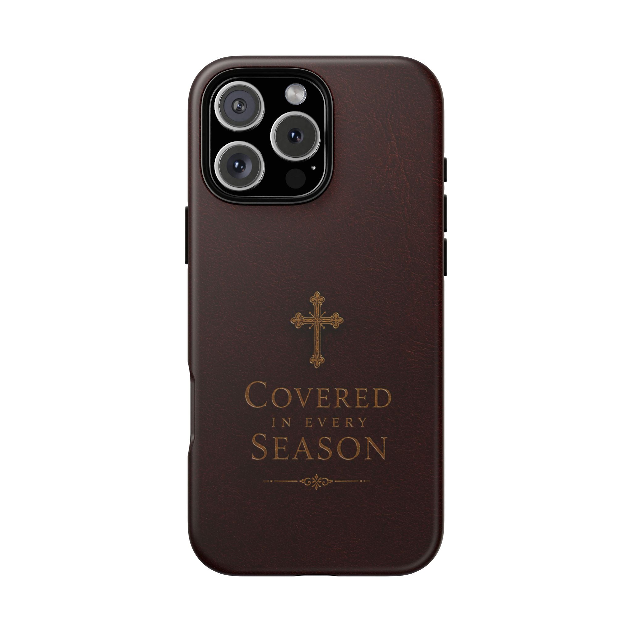 Covered in Every Season Christian Cross Phone Case