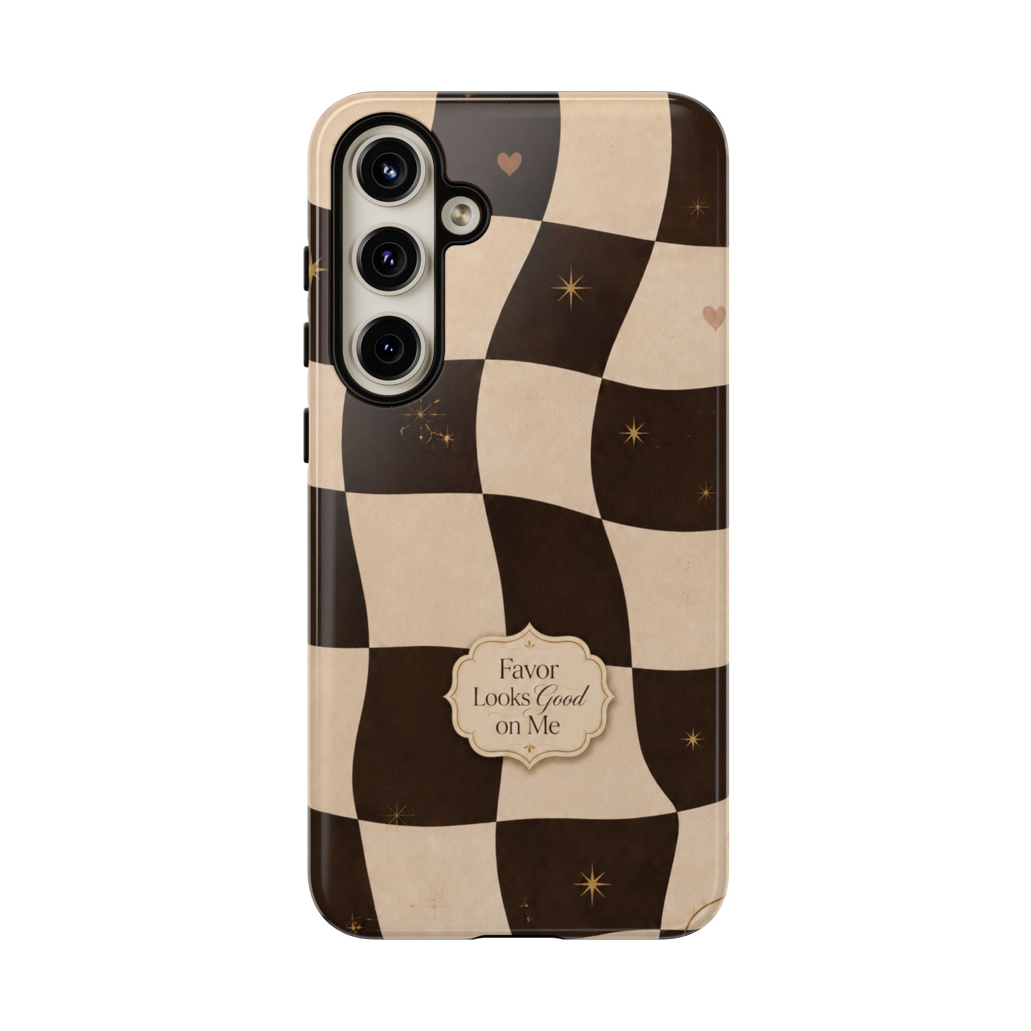 Favor Looks Good on Me Vintage Checkerboard Phone Case