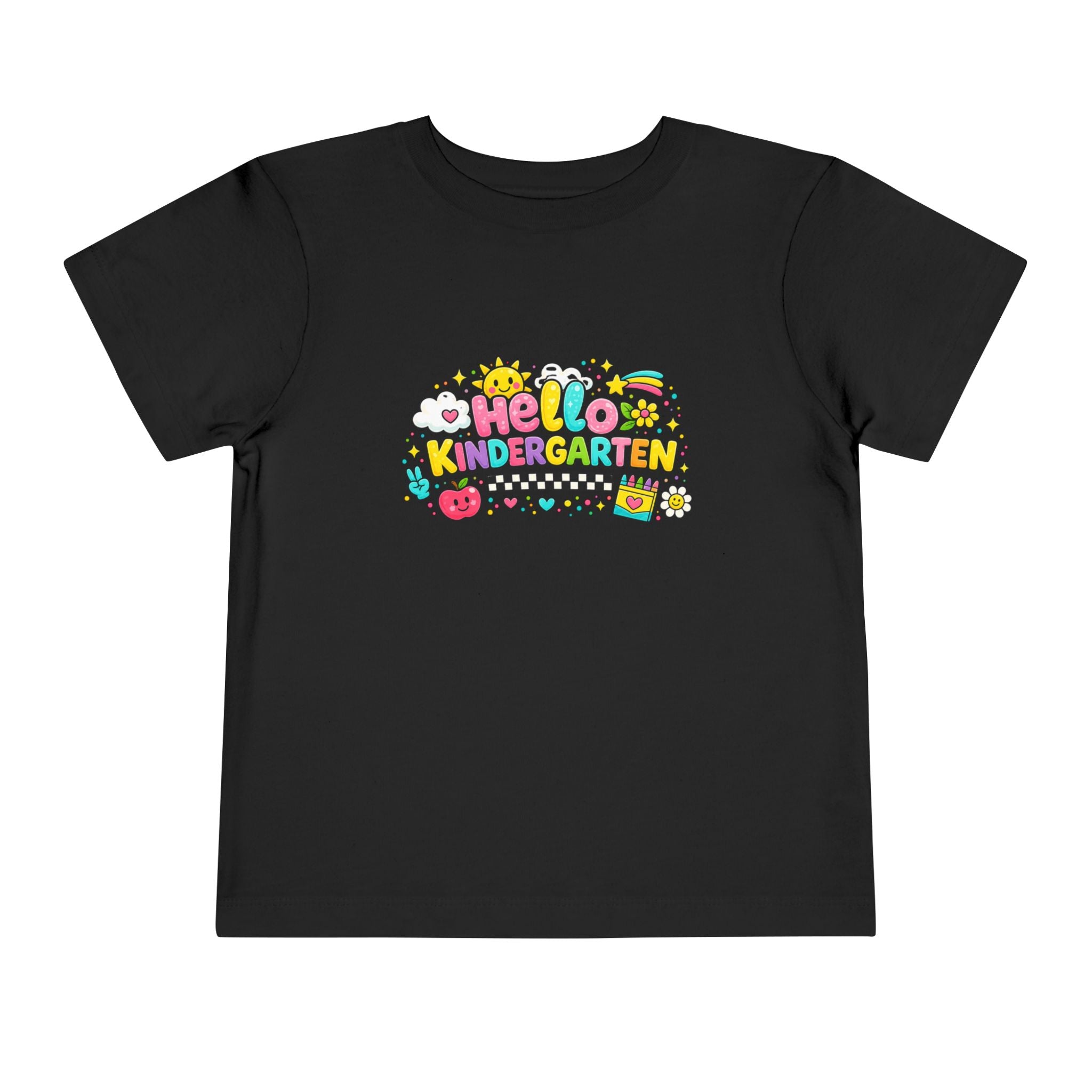 Hello Kindergarten Toddler Tee - Back to School Cute Kids Shirt
