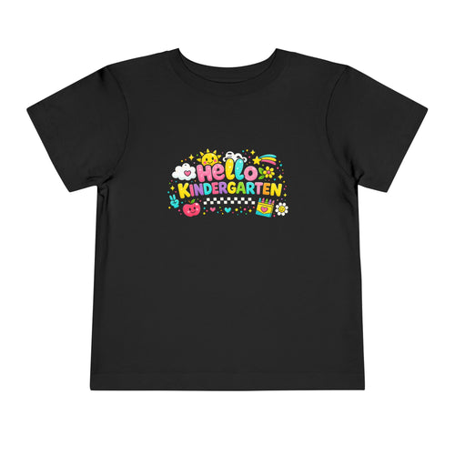 Hello Kindergarten Toddler Tee - Back to School Cute Kids Shirt