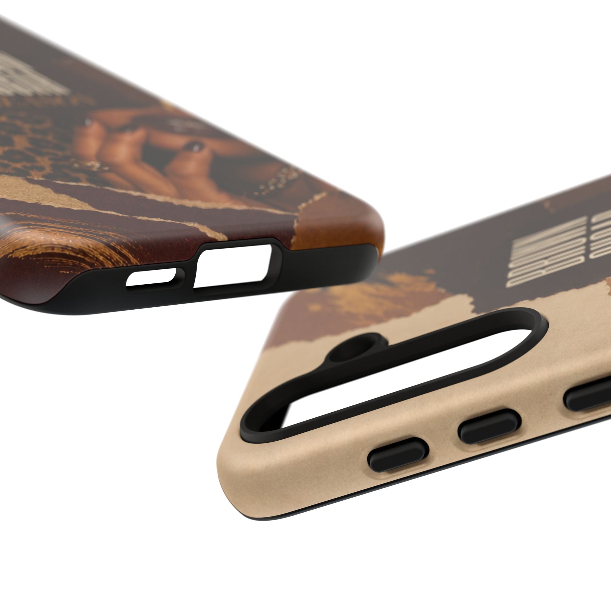 Brown Sugar Season Leopard Collage Phone Case