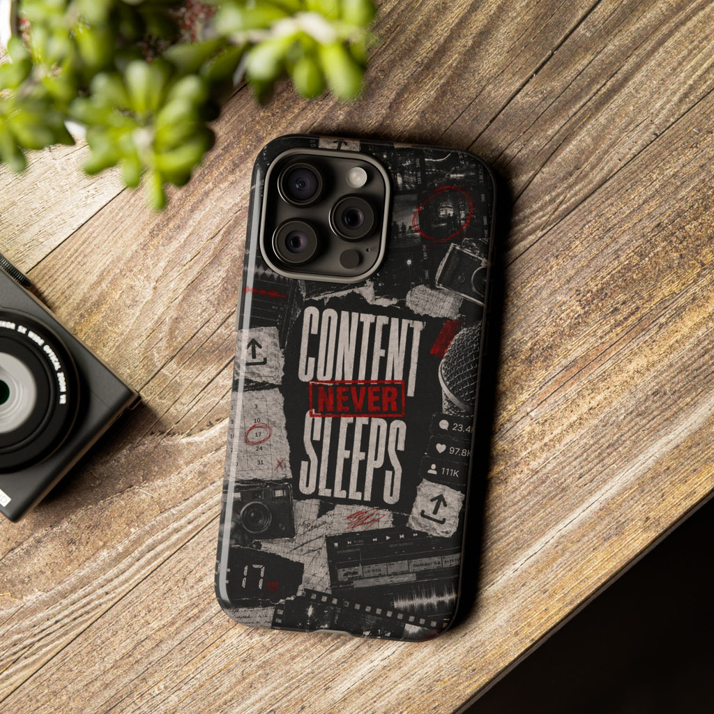 Content Never Sleeps Creator Phone Case