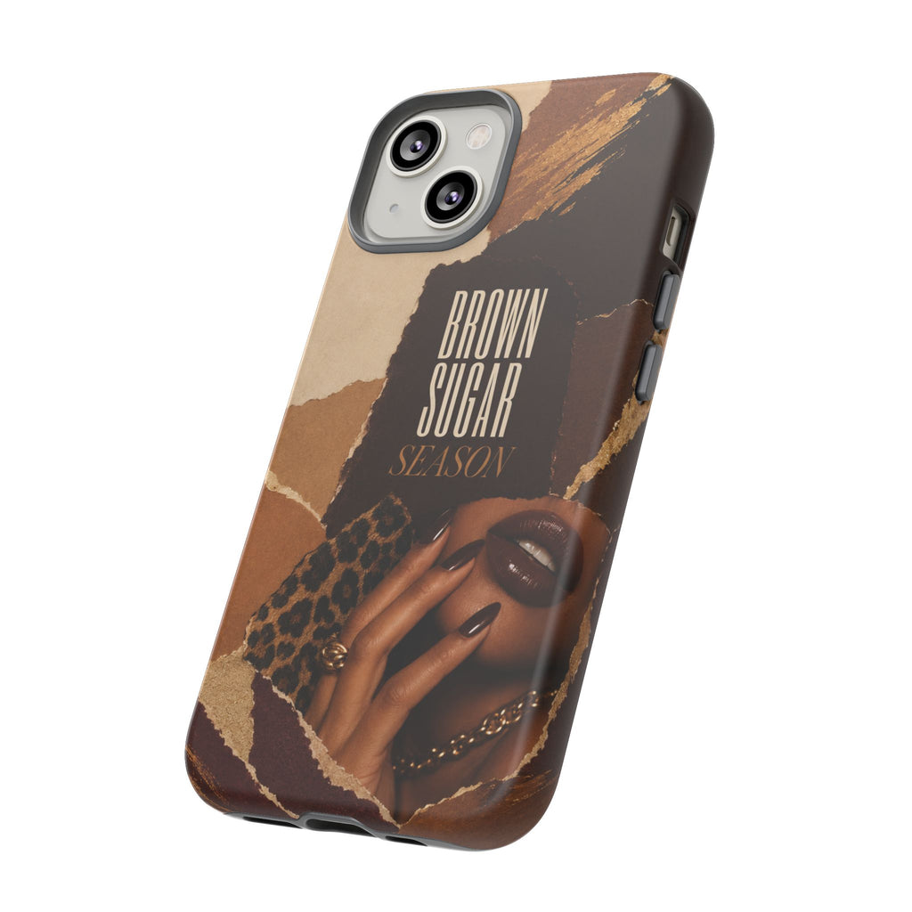 Brown Sugar Season Leopard Collage Phone Case