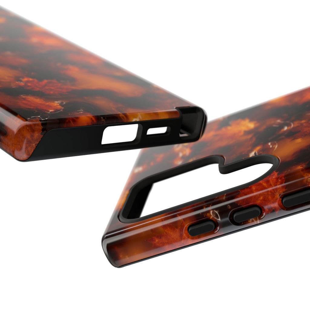 Amber Autumn Maple Leaf Phone Case