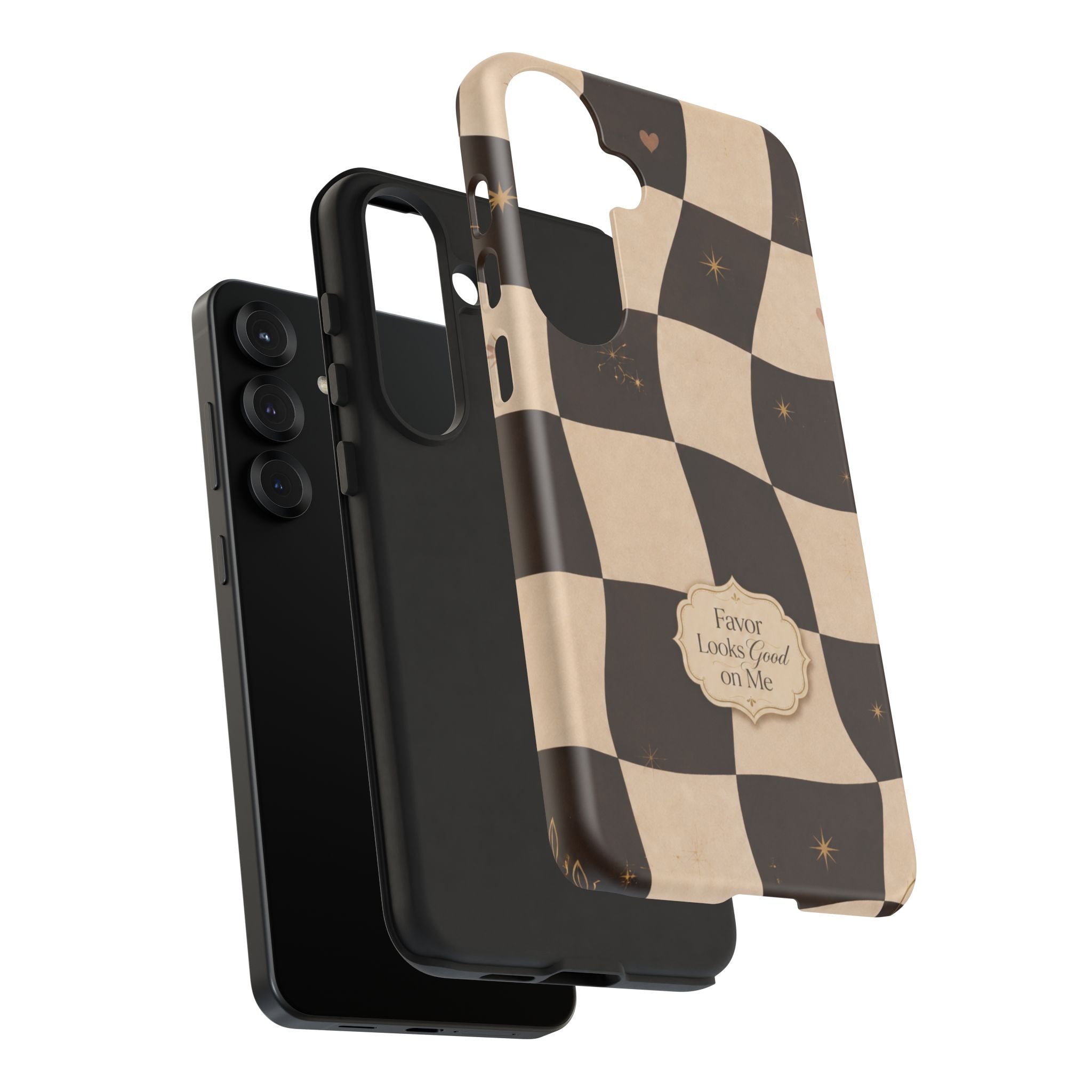 Favor Looks Good on Me Vintage Checkerboard Phone Case
