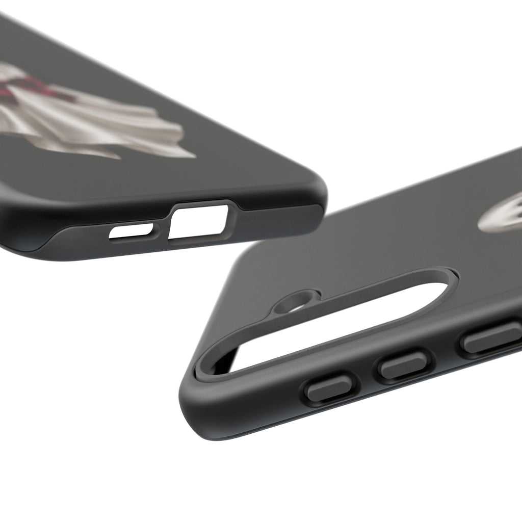 Burgundy Bow Ghost Spooky Phone Case