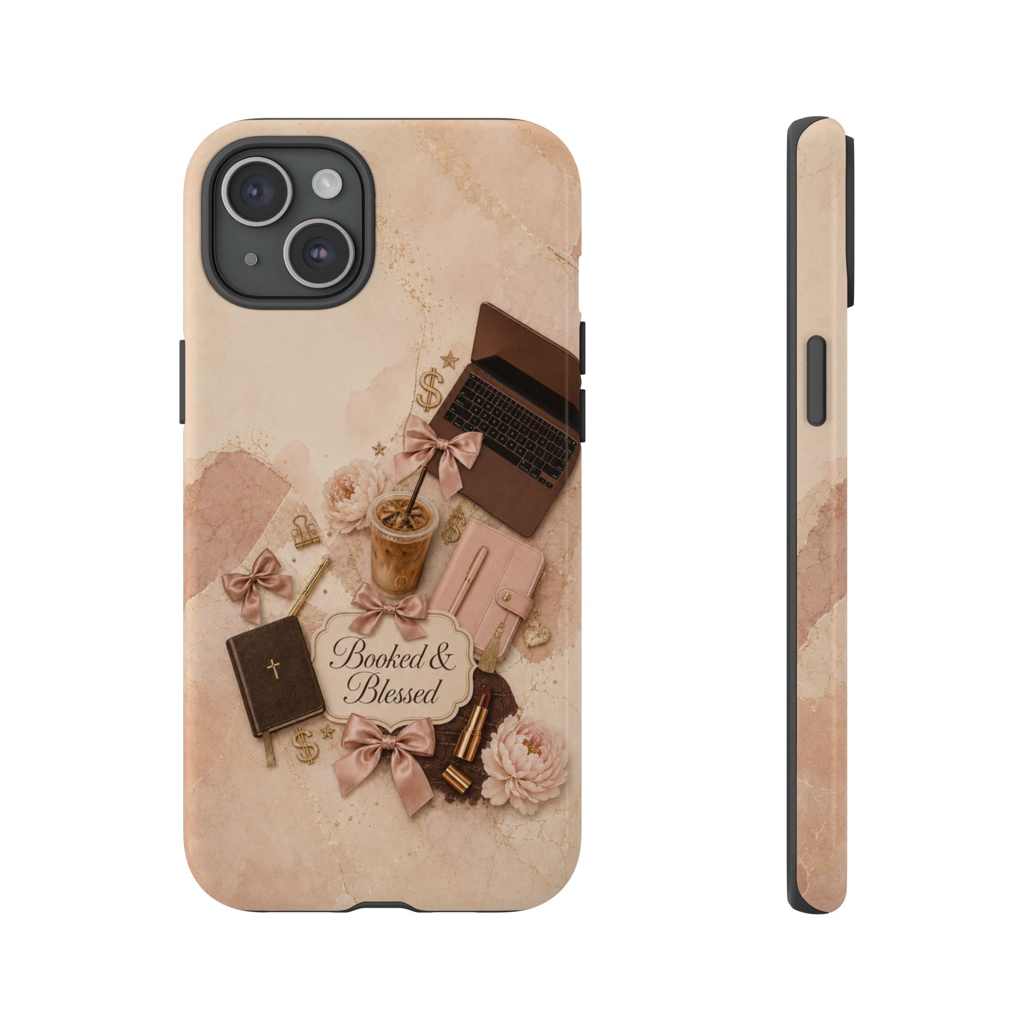 Booked & Blessed Christian Book Lover Phone Case