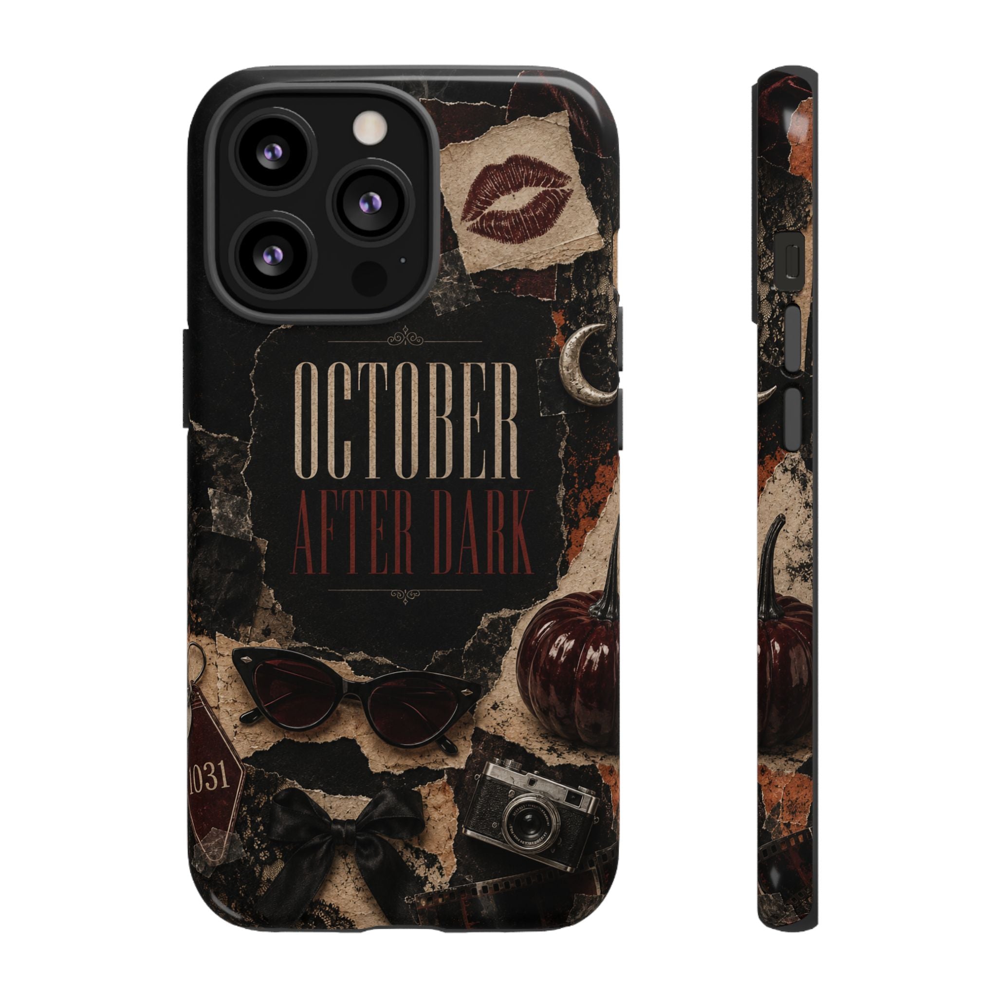 October After Dark Gothic Collage Phone Case