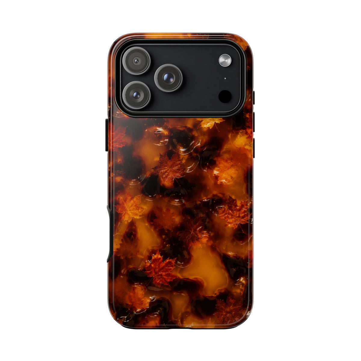 Amber Autumn Maple Leaf Phone Case