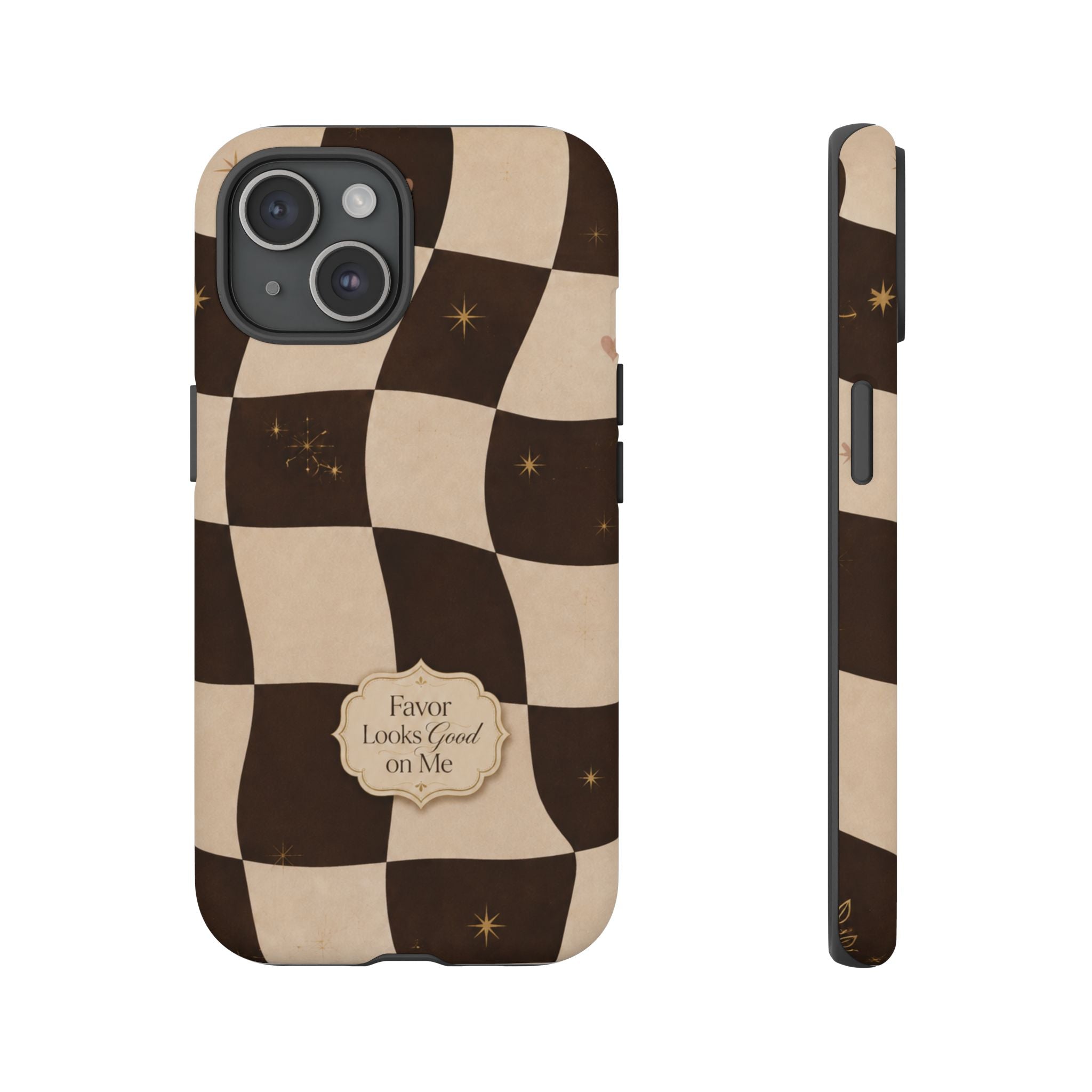Favor Looks Good on Me Vintage Checkerboard Phone Case