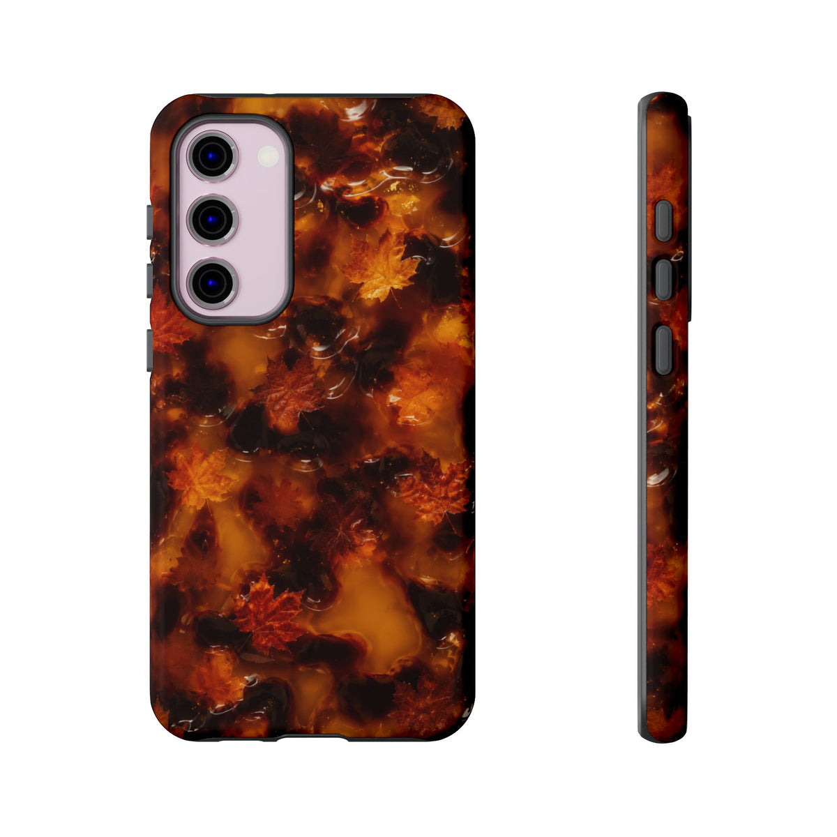 Amber Autumn Maple Leaf Phone Case