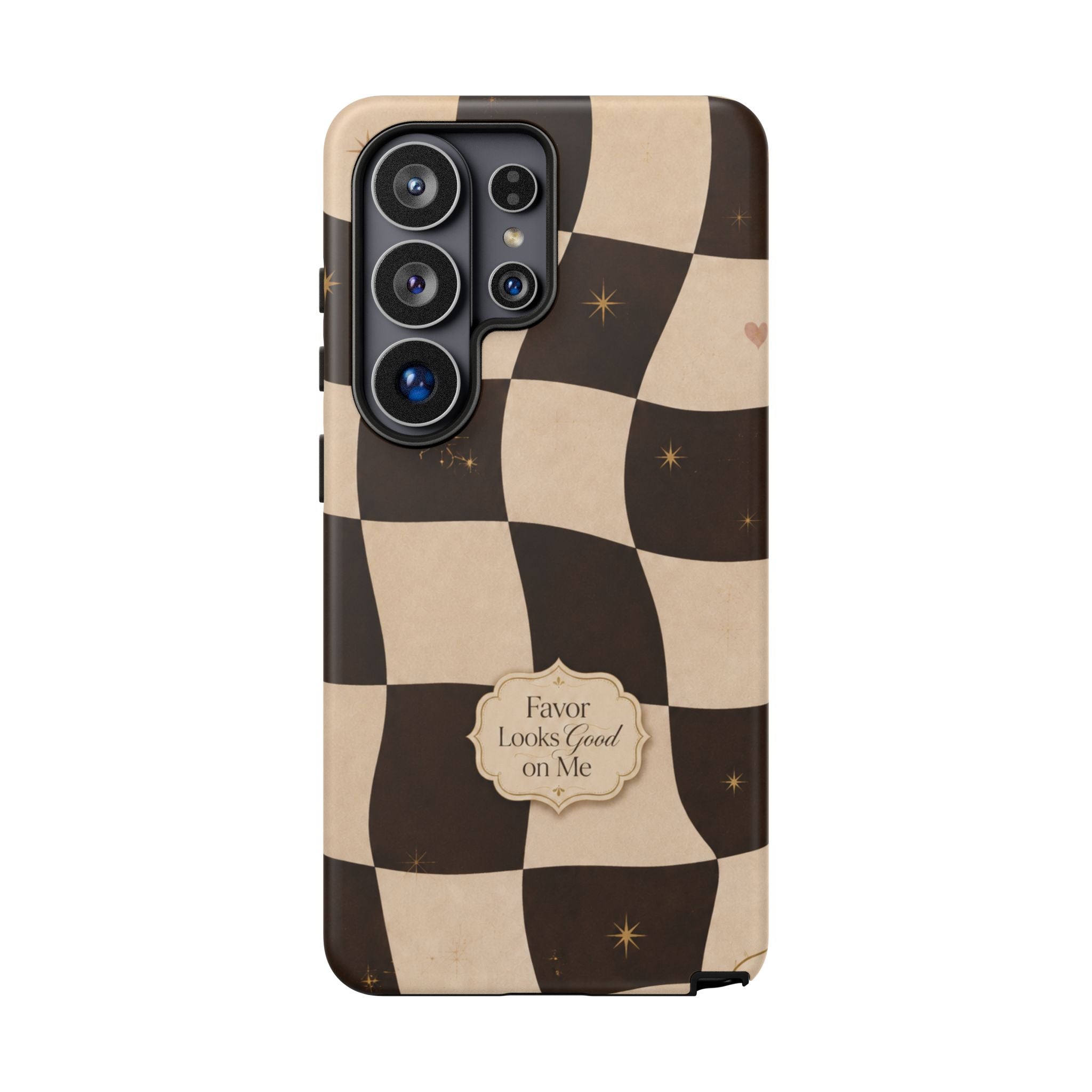 Favor Looks Good on Me Vintage Checkerboard Phone Case