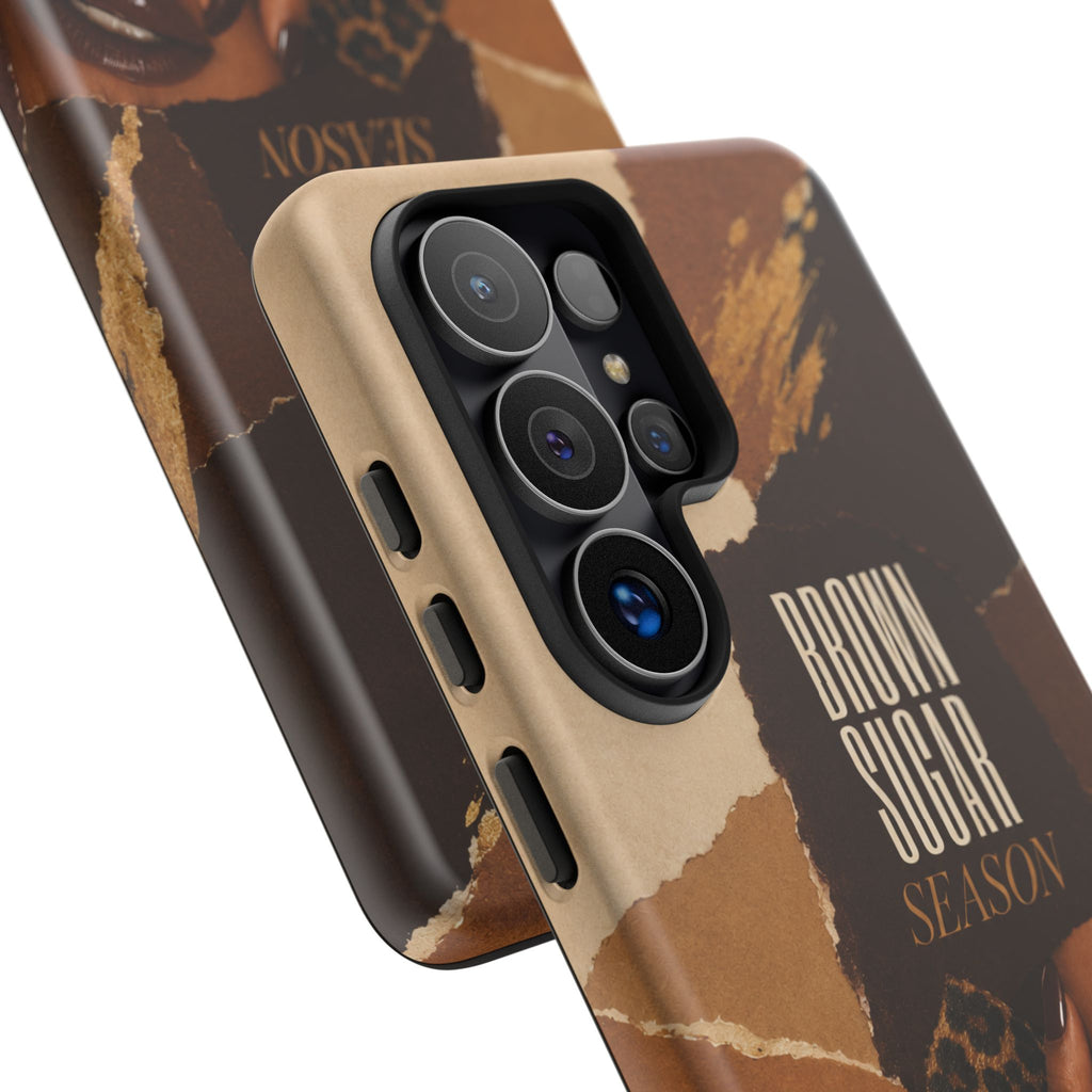 Brown Sugar Season Leopard Collage Phone Case