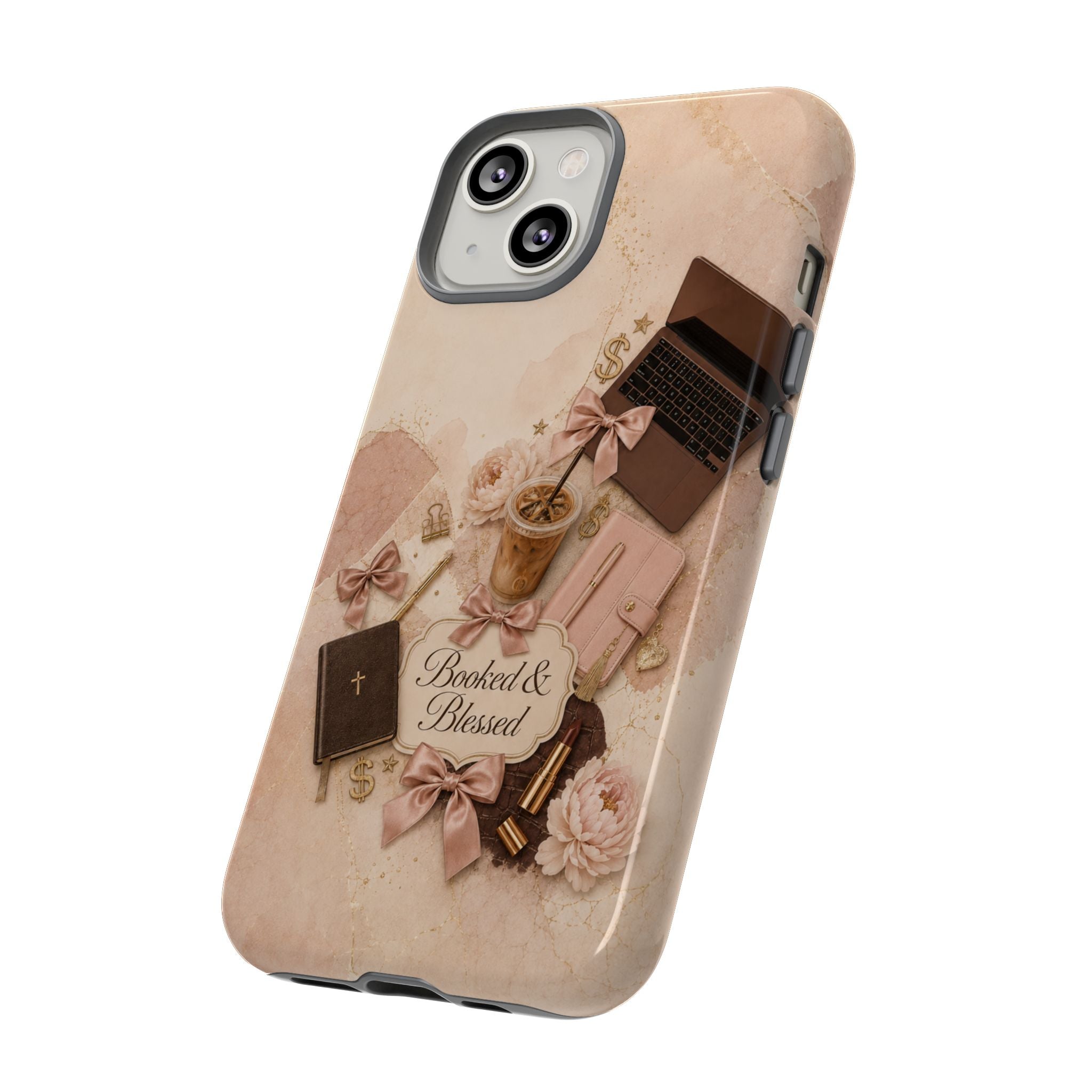 Booked & Blessed Christian Book Lover Phone Case