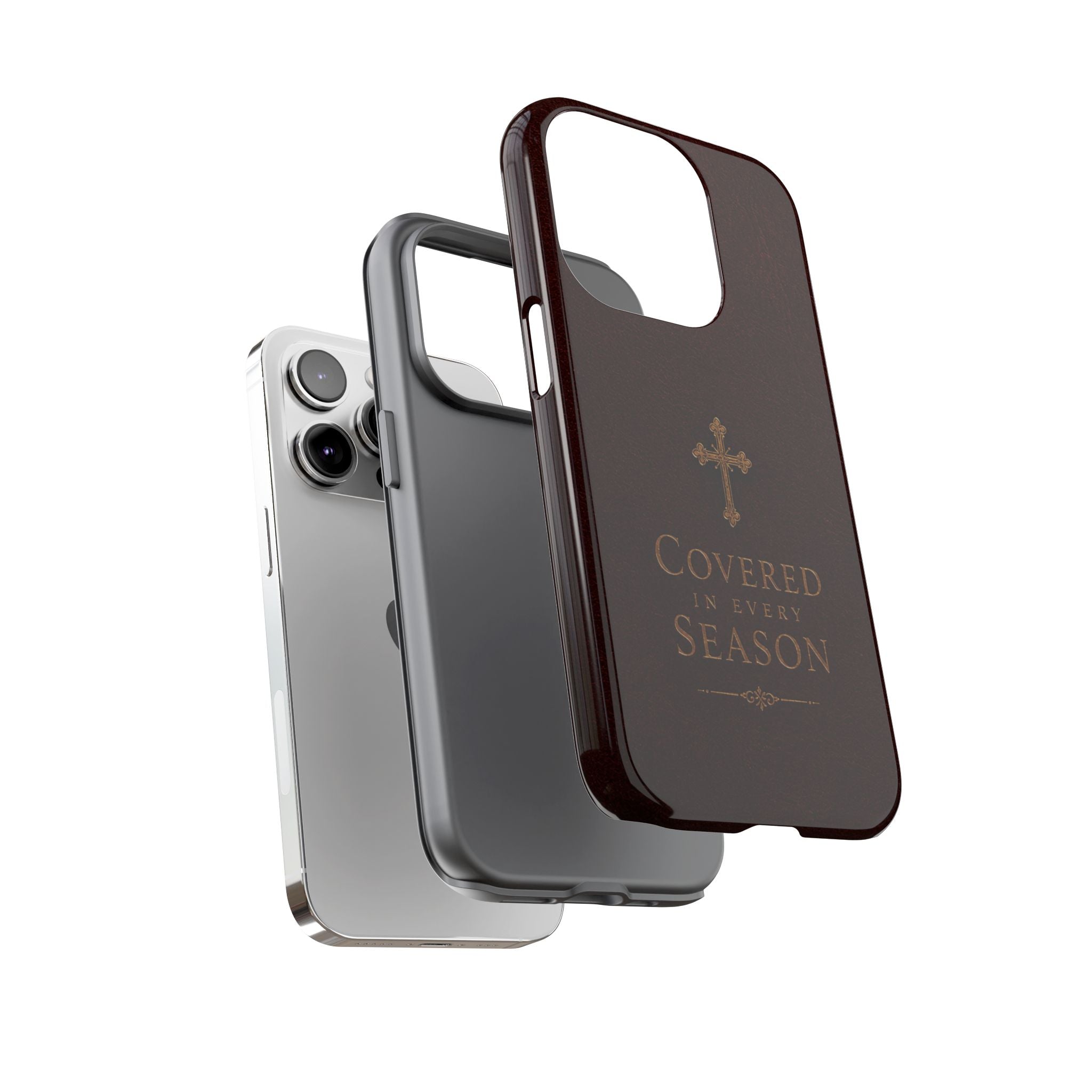 Covered in Every Season Christian Cross Phone Case