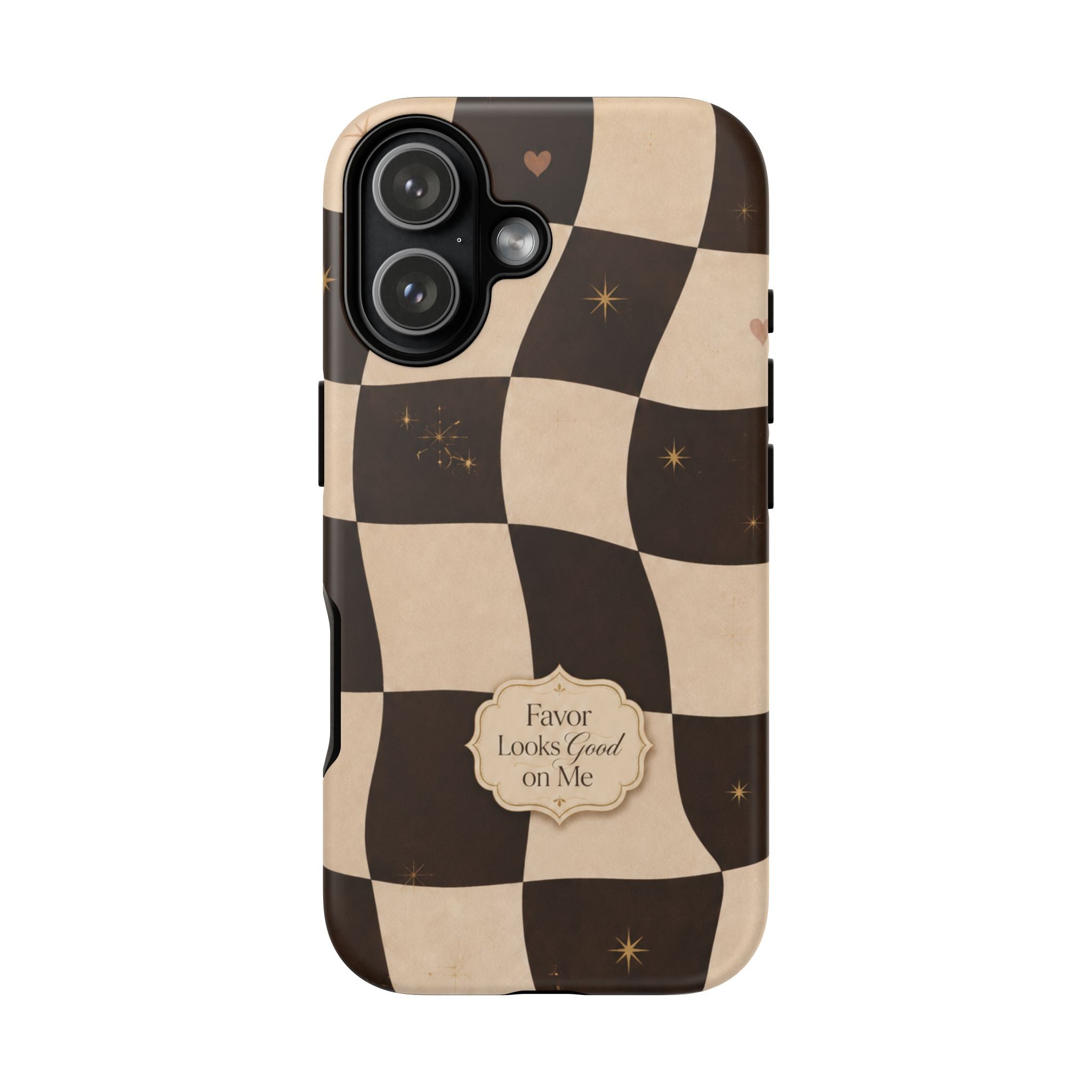 Favor Looks Good on Me Vintage Checkerboard Phone Case