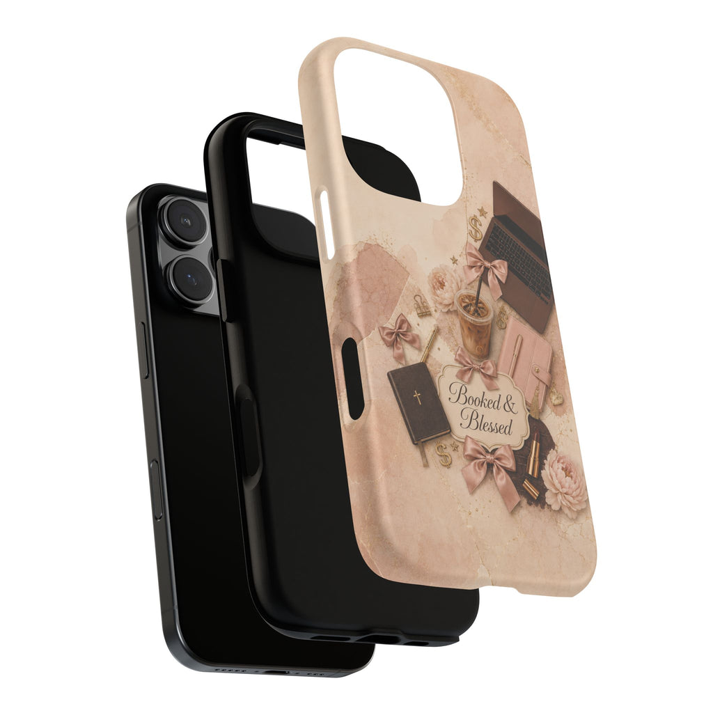 Booked & Blessed Christian Book Lover Phone Case