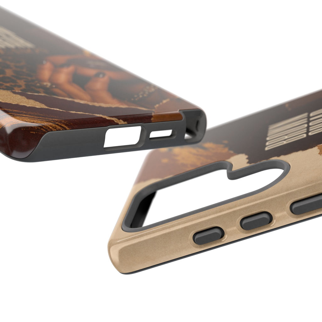 Brown Sugar Season Leopard Collage Phone Case