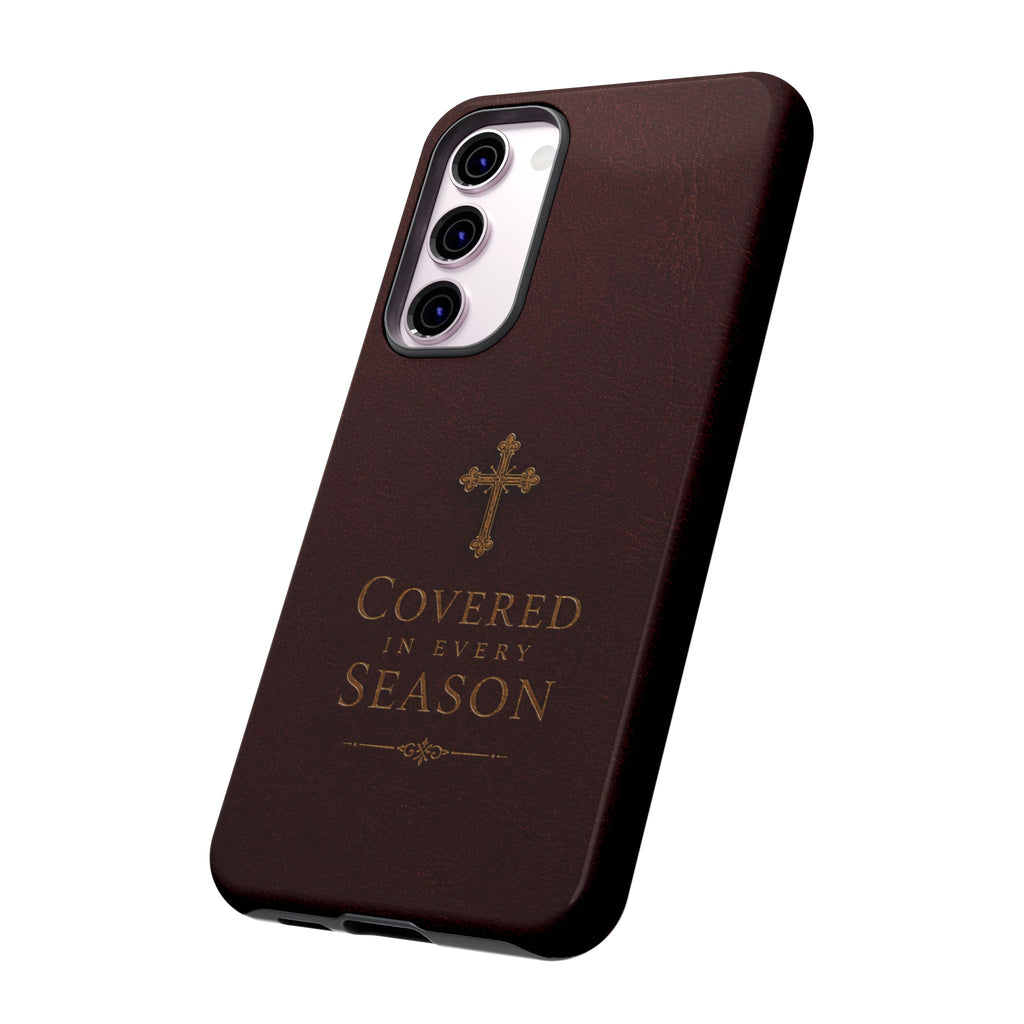 Covered in Every Season Christian Cross Phone Case