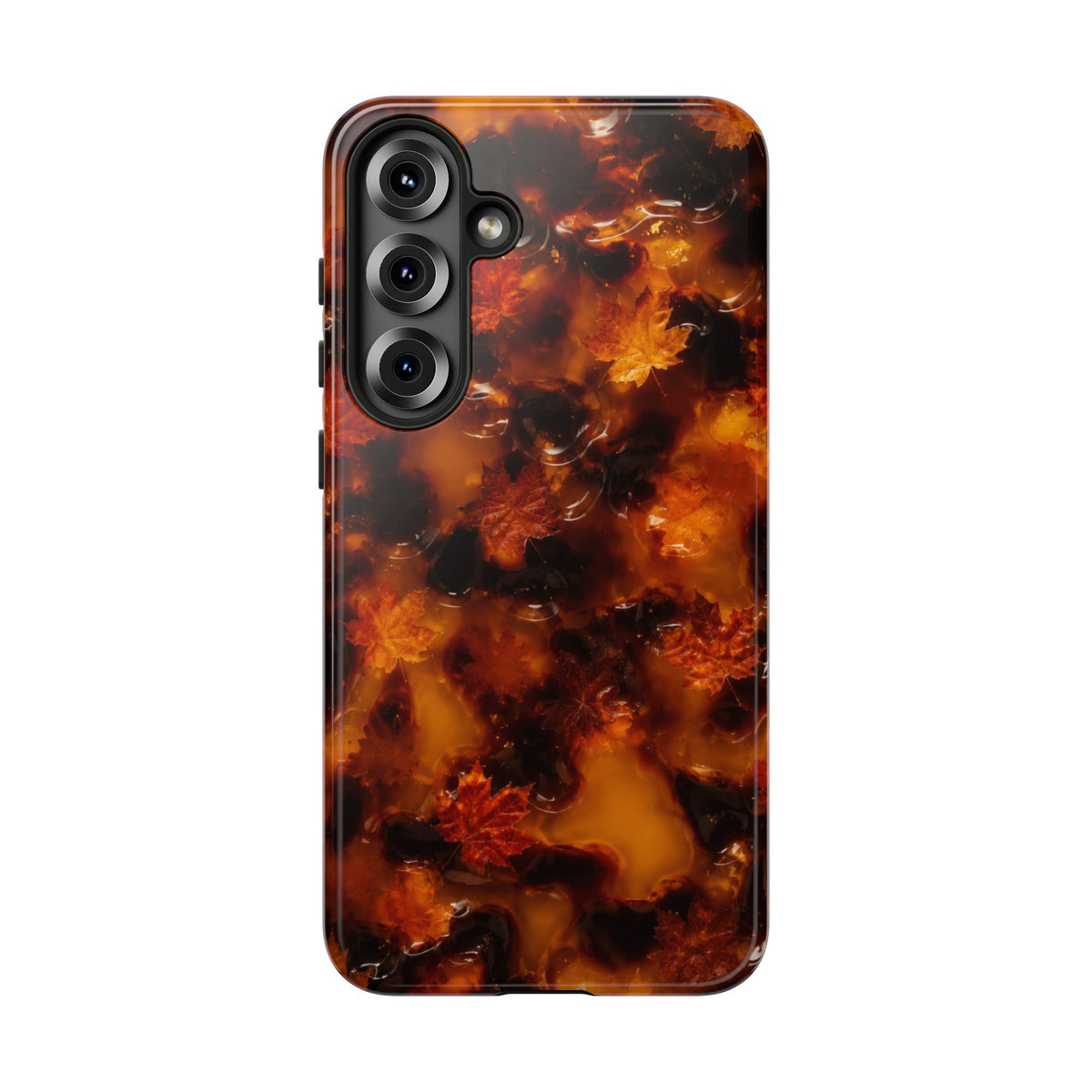 Amber Autumn Maple Leaf Phone Case