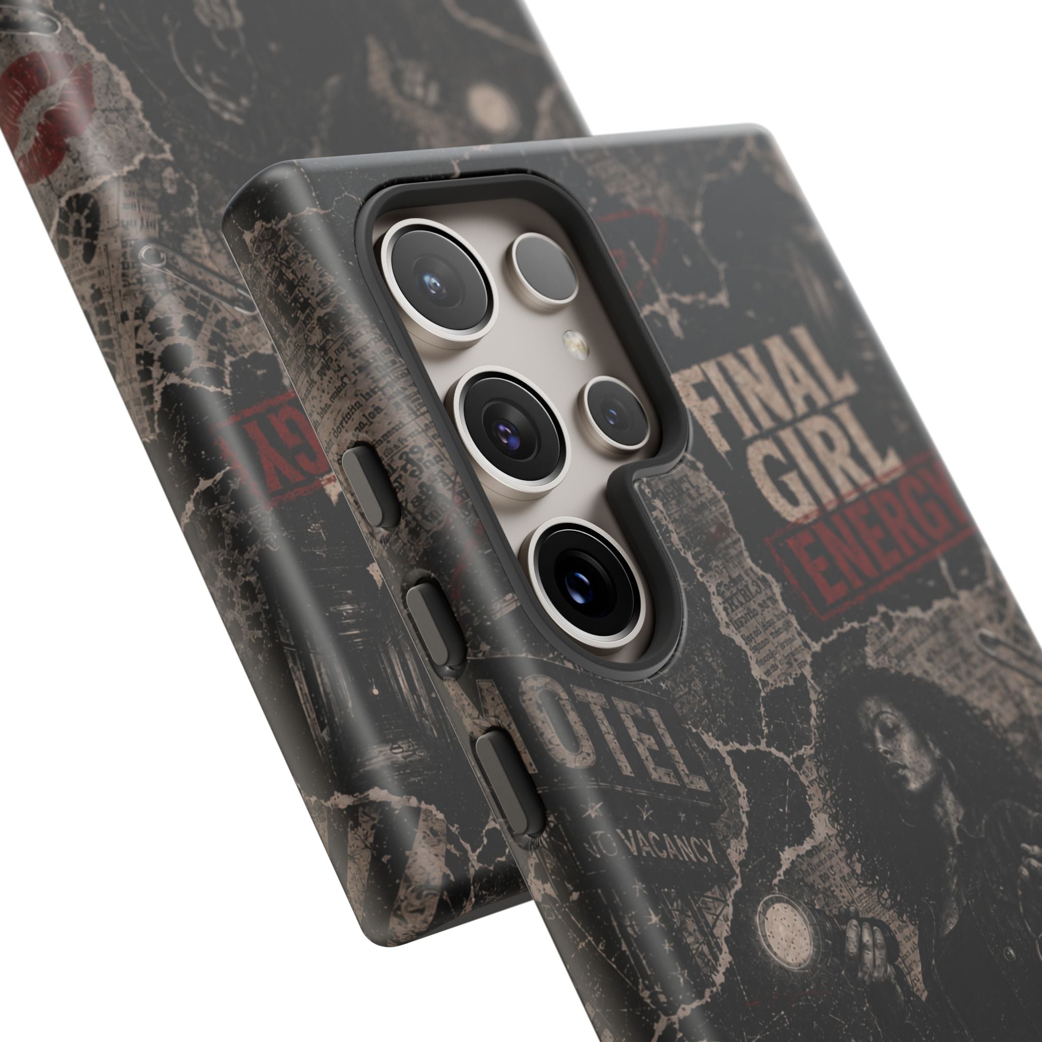 Final Girl Energy Horror Collage Phone Case