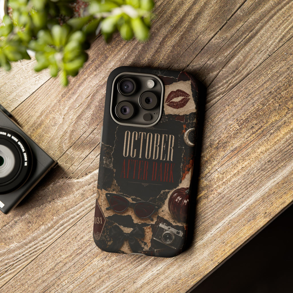 October After Dark Gothic Collage Phone Case