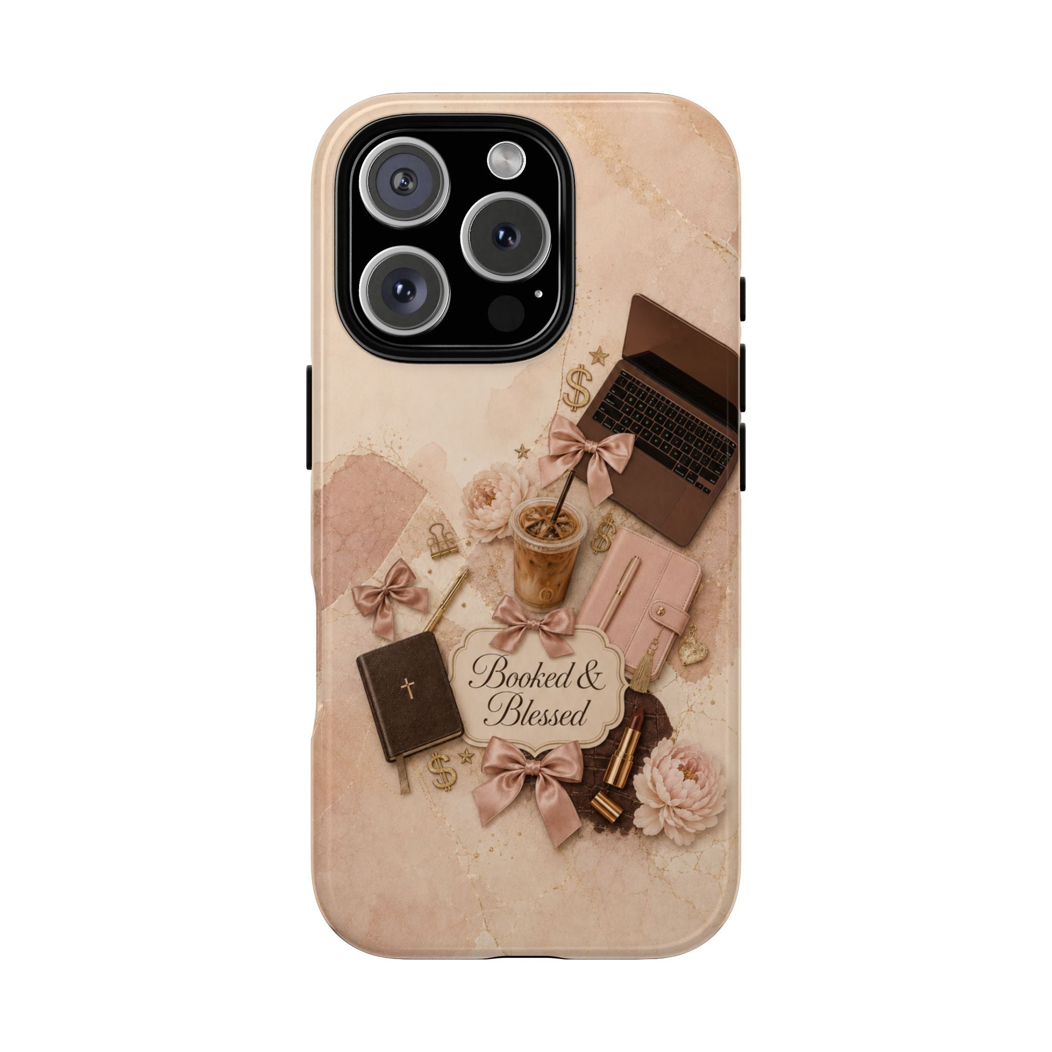 Booked & Blessed Christian Book Lover Phone Case