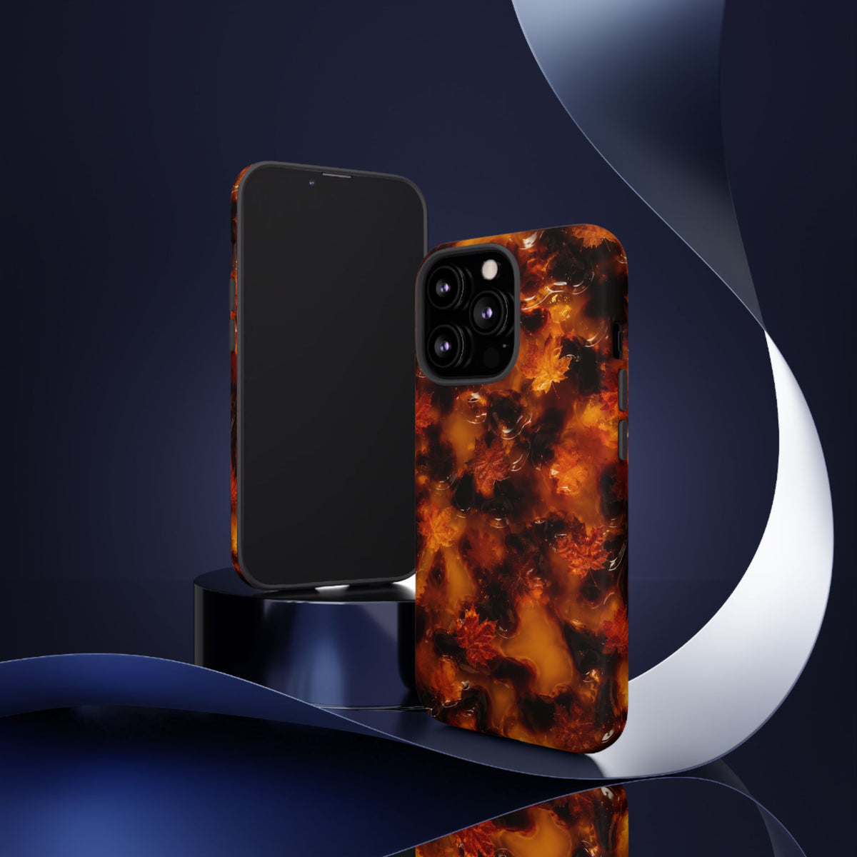 Amber Autumn Maple Leaf Phone Case