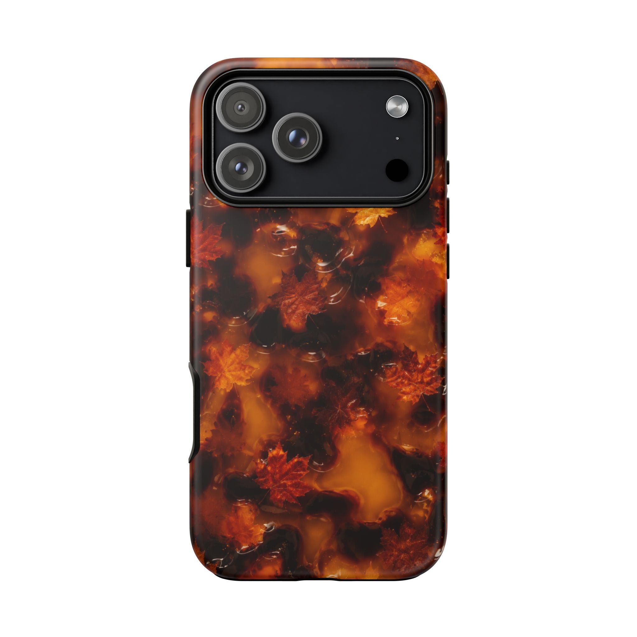 Amber Autumn Maple Leaf Phone Case