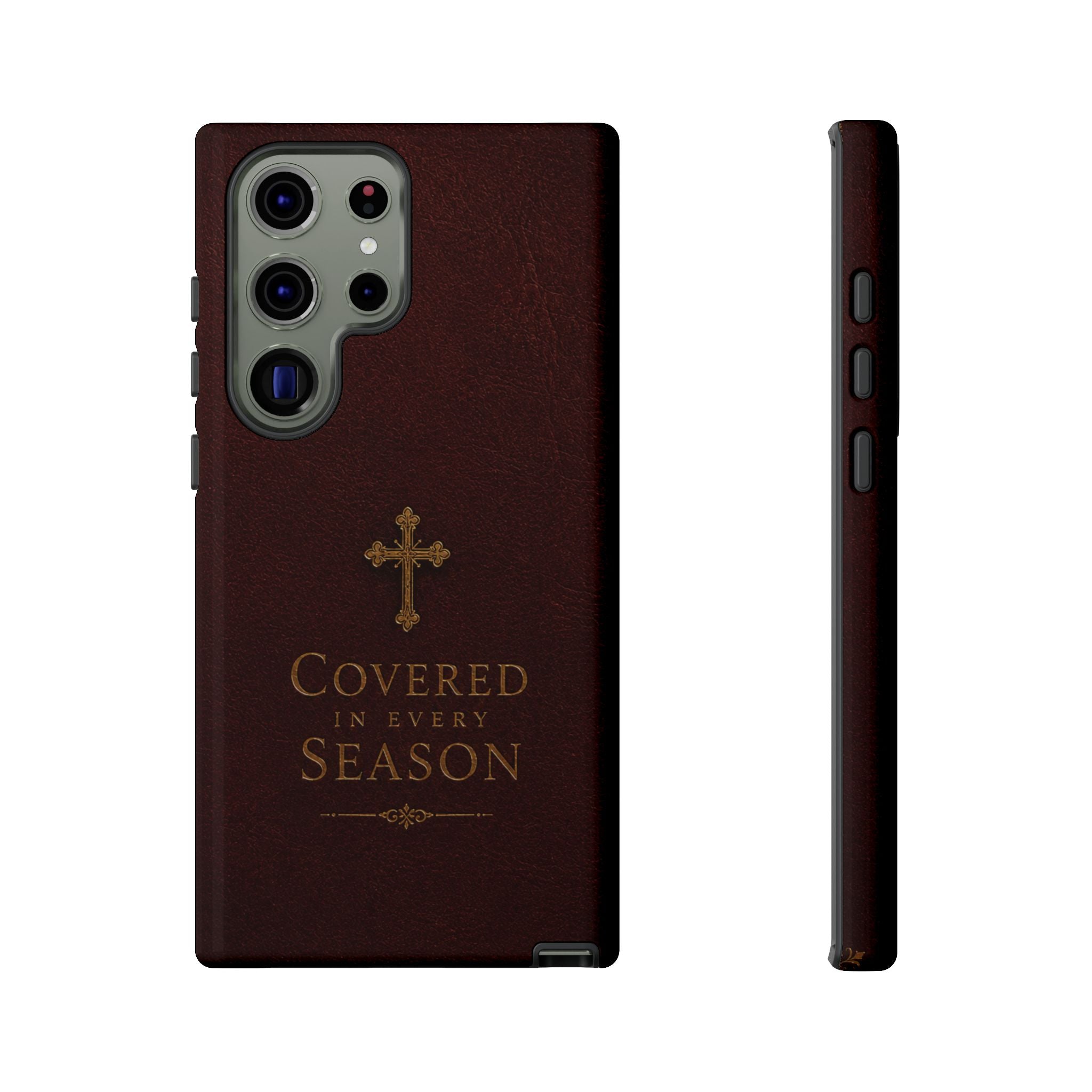 Covered in Every Season Christian Cross Phone Case