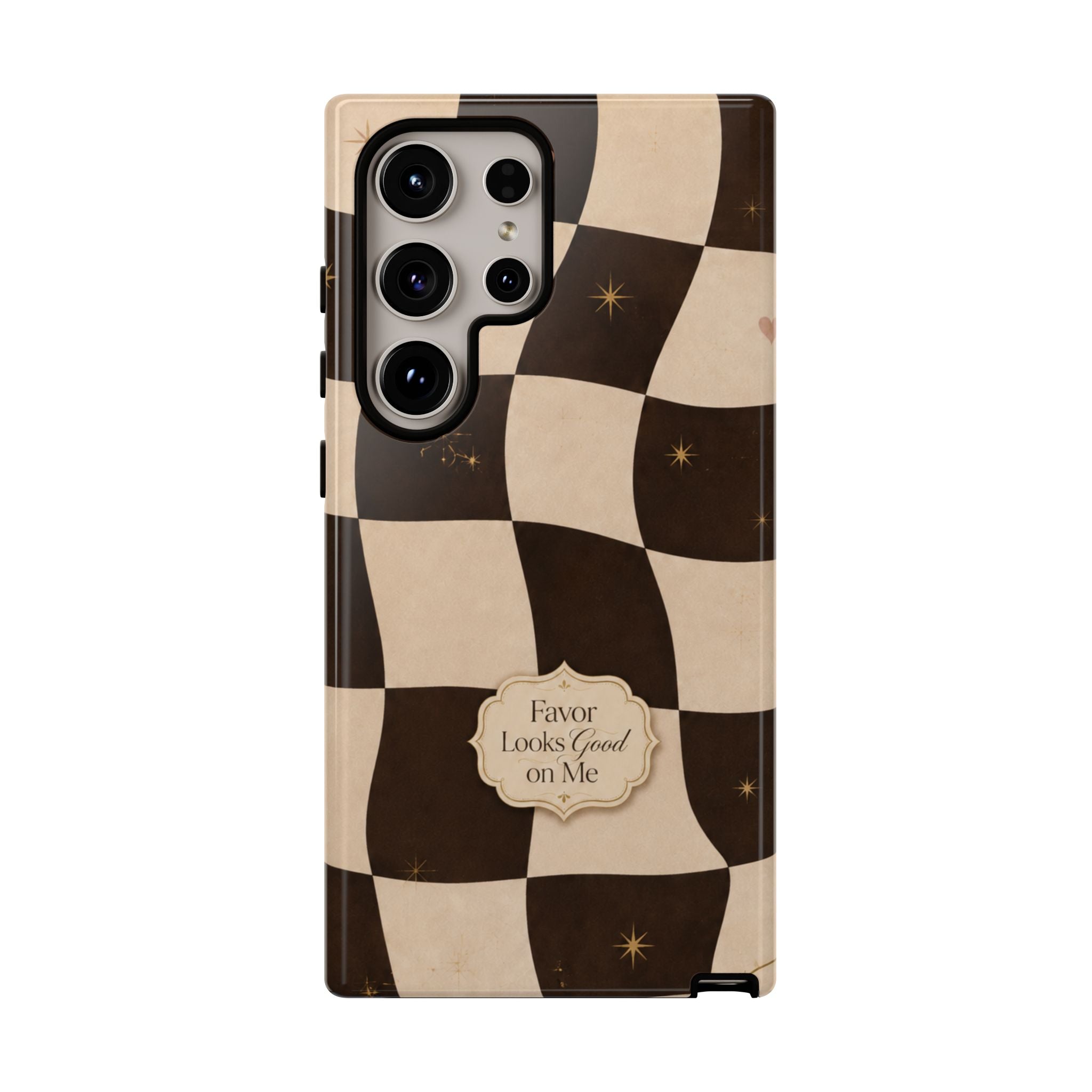 Favor Looks Good on Me Vintage Checkerboard Phone Case