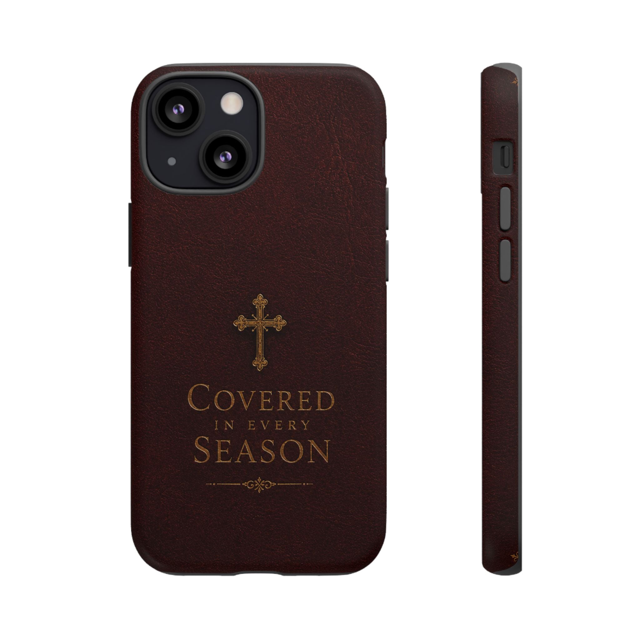 Covered in Every Season Christian Cross Phone Case