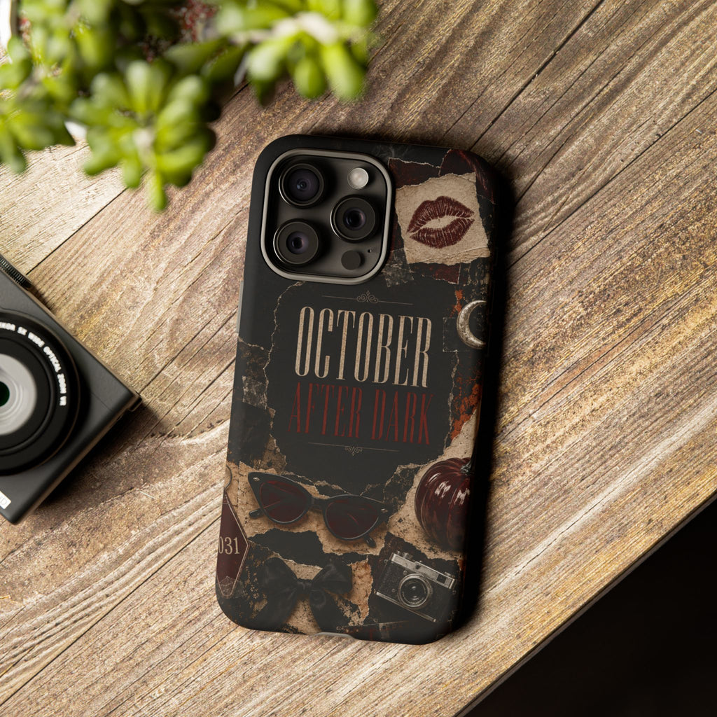 October After Dark Gothic Collage Phone Case