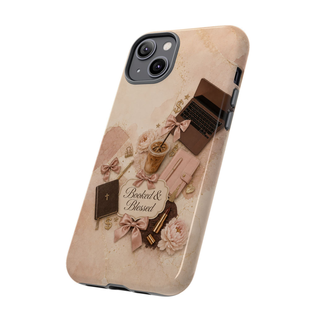 Booked & Blessed Christian Book Lover Phone Case