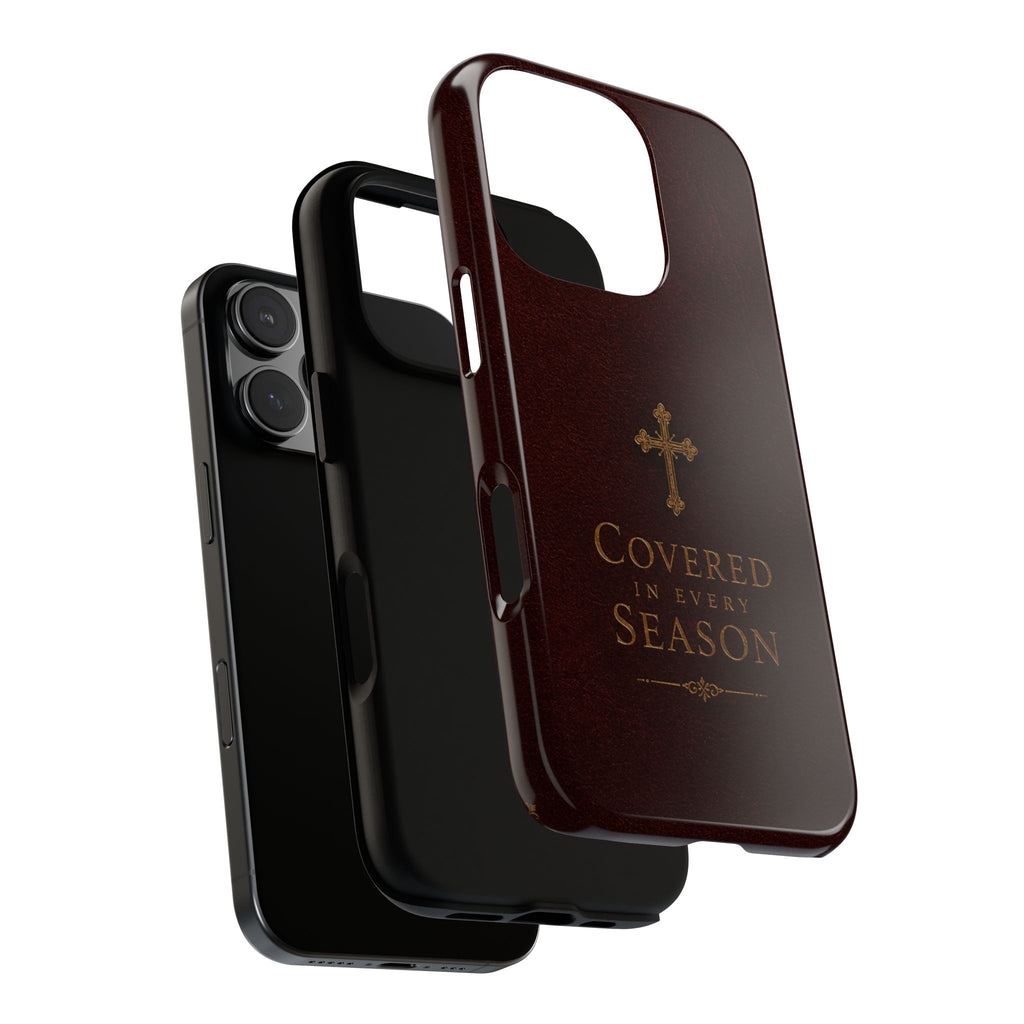 Covered in Every Season Christian Cross Phone Case